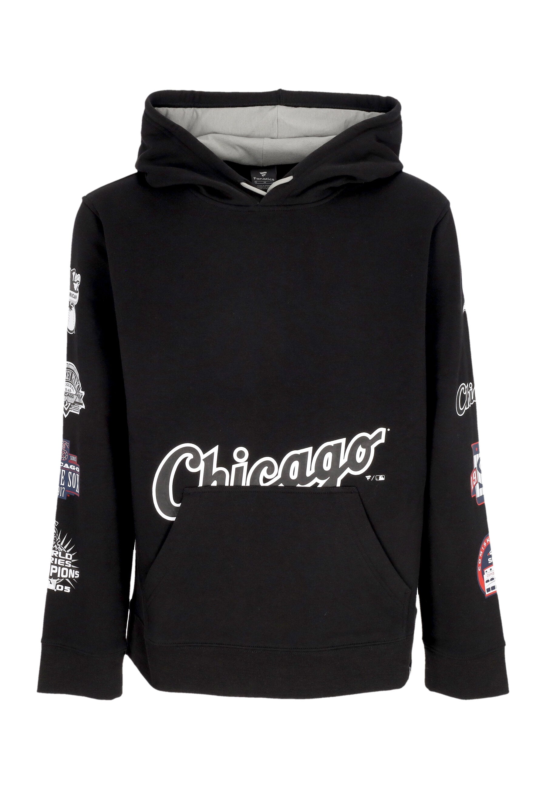 Felpa Cappuccio Uomo Mlb Fundamental Pullover Hoodie Chiwhi Black/stone Grey 004T-2736-RX-YFK