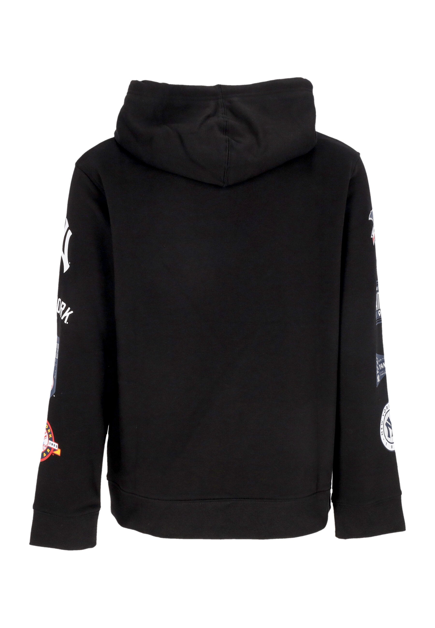 Felpa Cappuccio Uomo Mlb Fundamental Pullover Hoodie Neyyan Black/stone Grey 004T-2736-NK-YFK