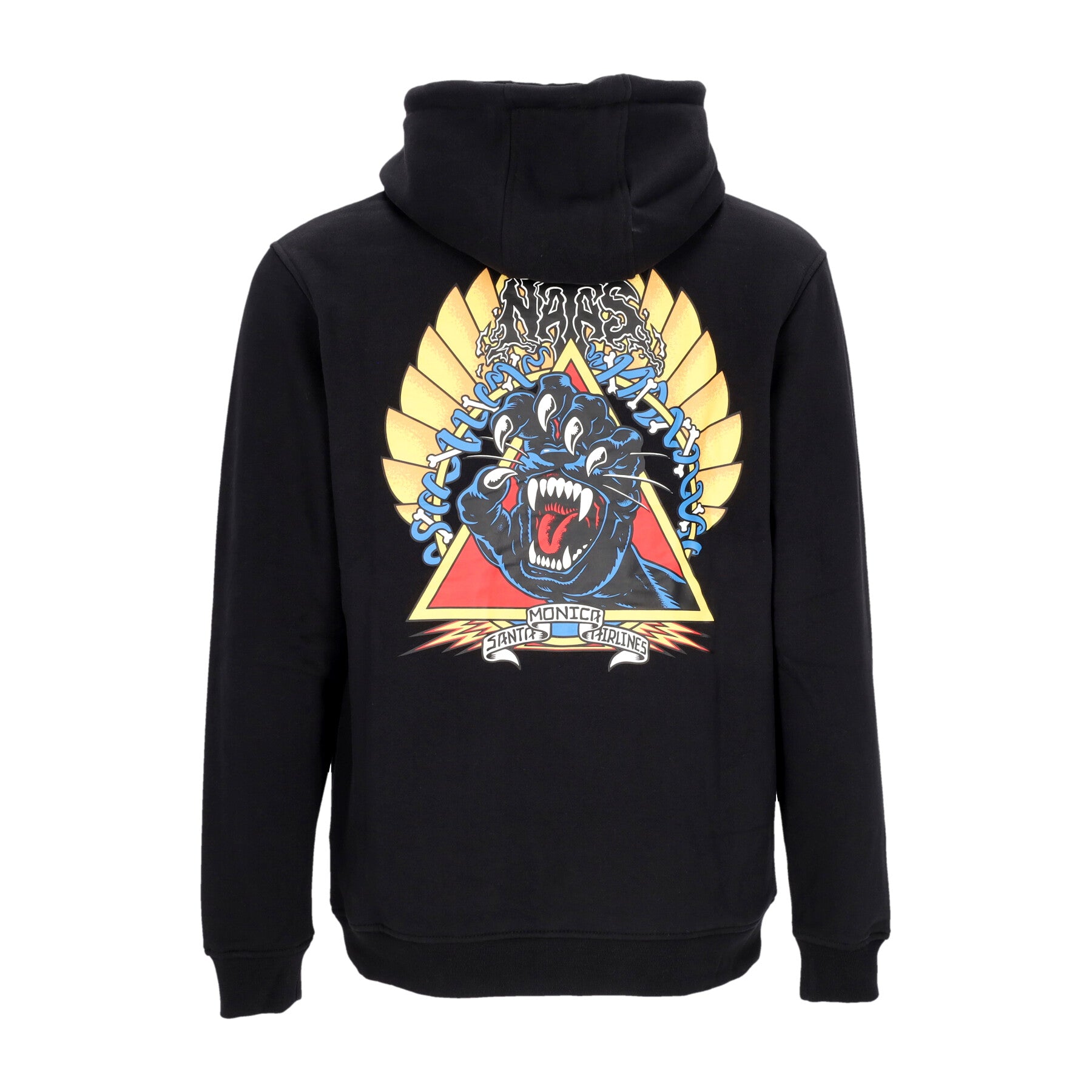 Felpa Cappuccio Uomo Natas Screaming Panther Hoodie Black SCA-HDY-9805