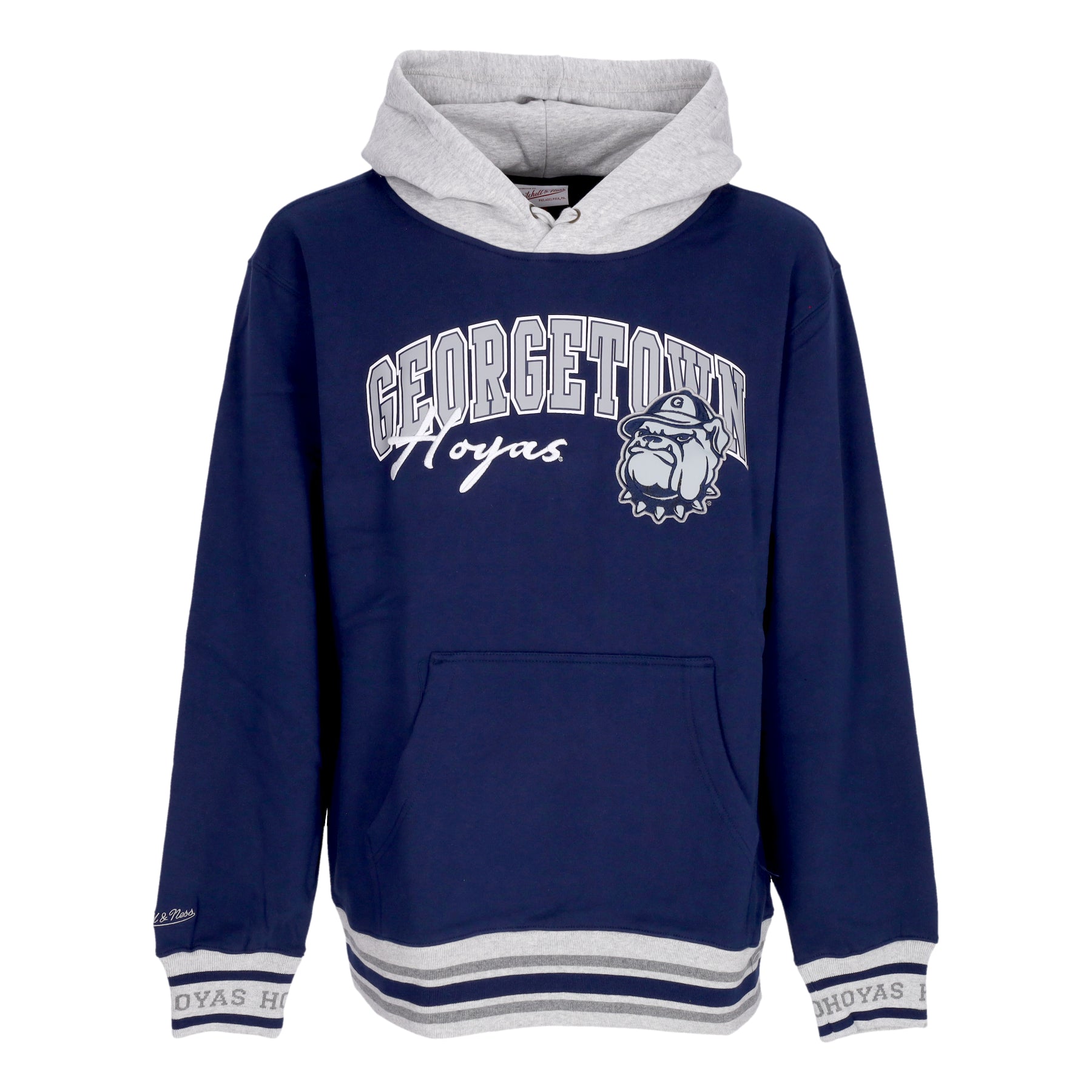 Felpa Cappuccio Uomo Ncaa Premium Fleece Vintage Logo Hoodie Geohoy Navy FPHD6593-GTWYYPPPNAVY