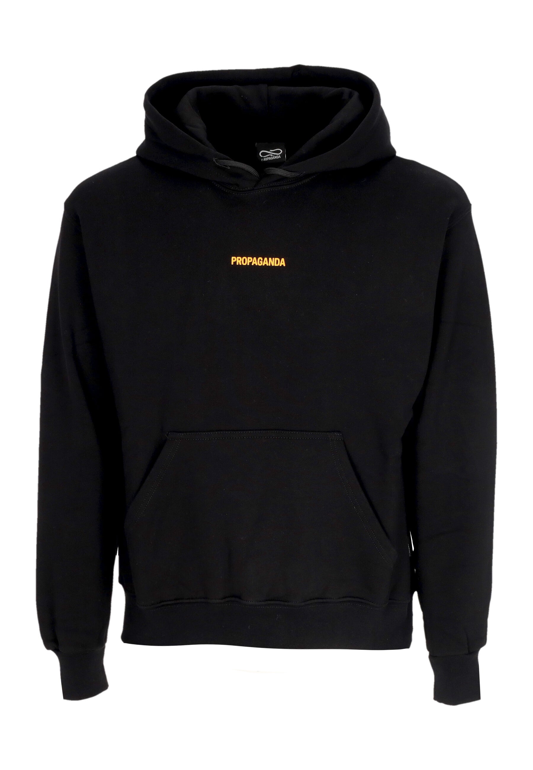 Felpa Cappuccio Uomo Ribs Atomic Hoodie Black 24FWPRFE799