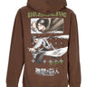 Felpa Cappuccio Uomo Scout Hoodie X Attack On Titan Brown PRAHDP2423