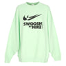 Felpa Girocollo Donna W Sportswear Swoosh Big Logo Crewneck Vapor Green/black FZ4631-376