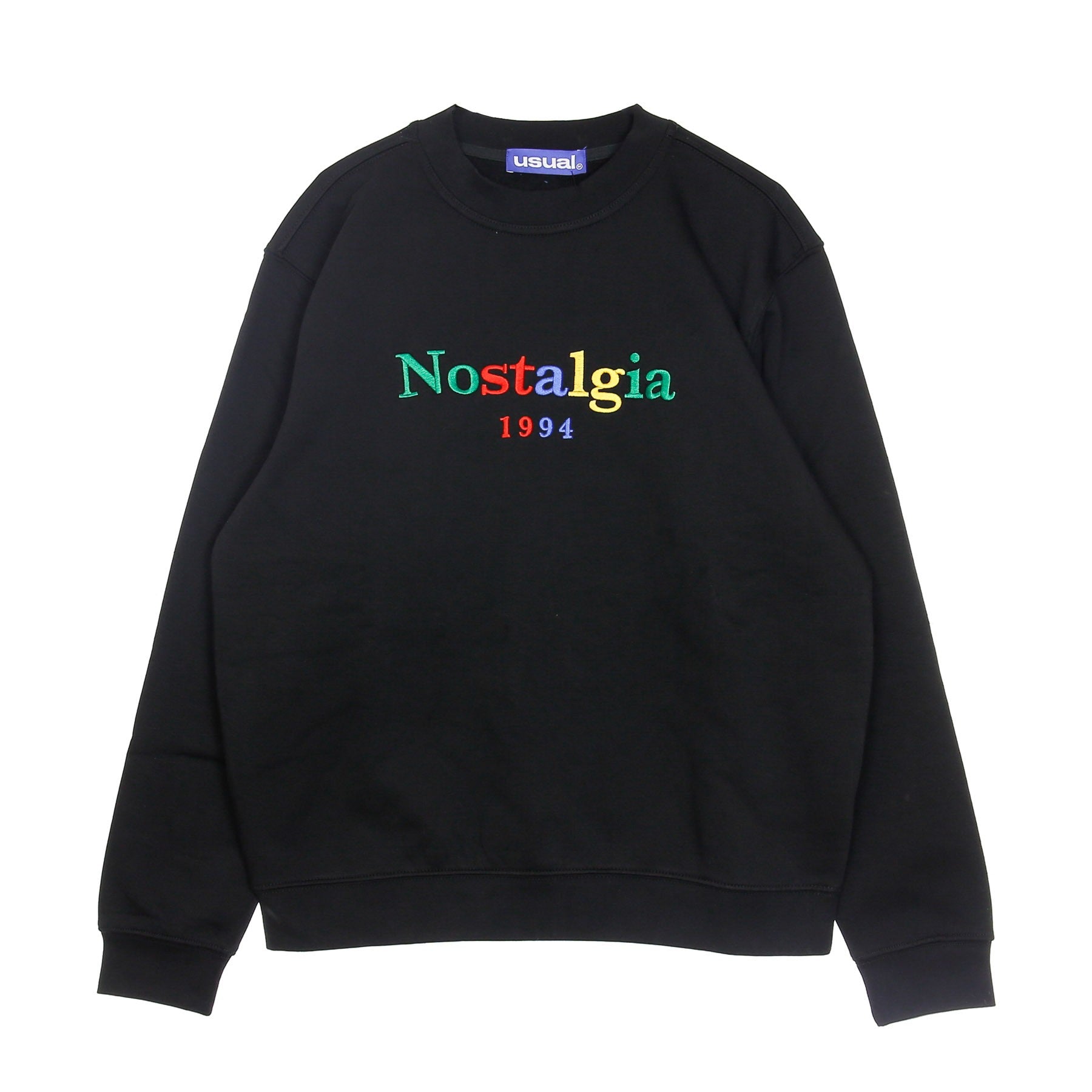 Felpa Girocollo Uomo Ben Crewneck X Nostalgia Black W20C-BEN