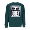 Felpa Girocollo Uomo Eyes Icon Crew Premium Fleece Dark Cedar 112863126