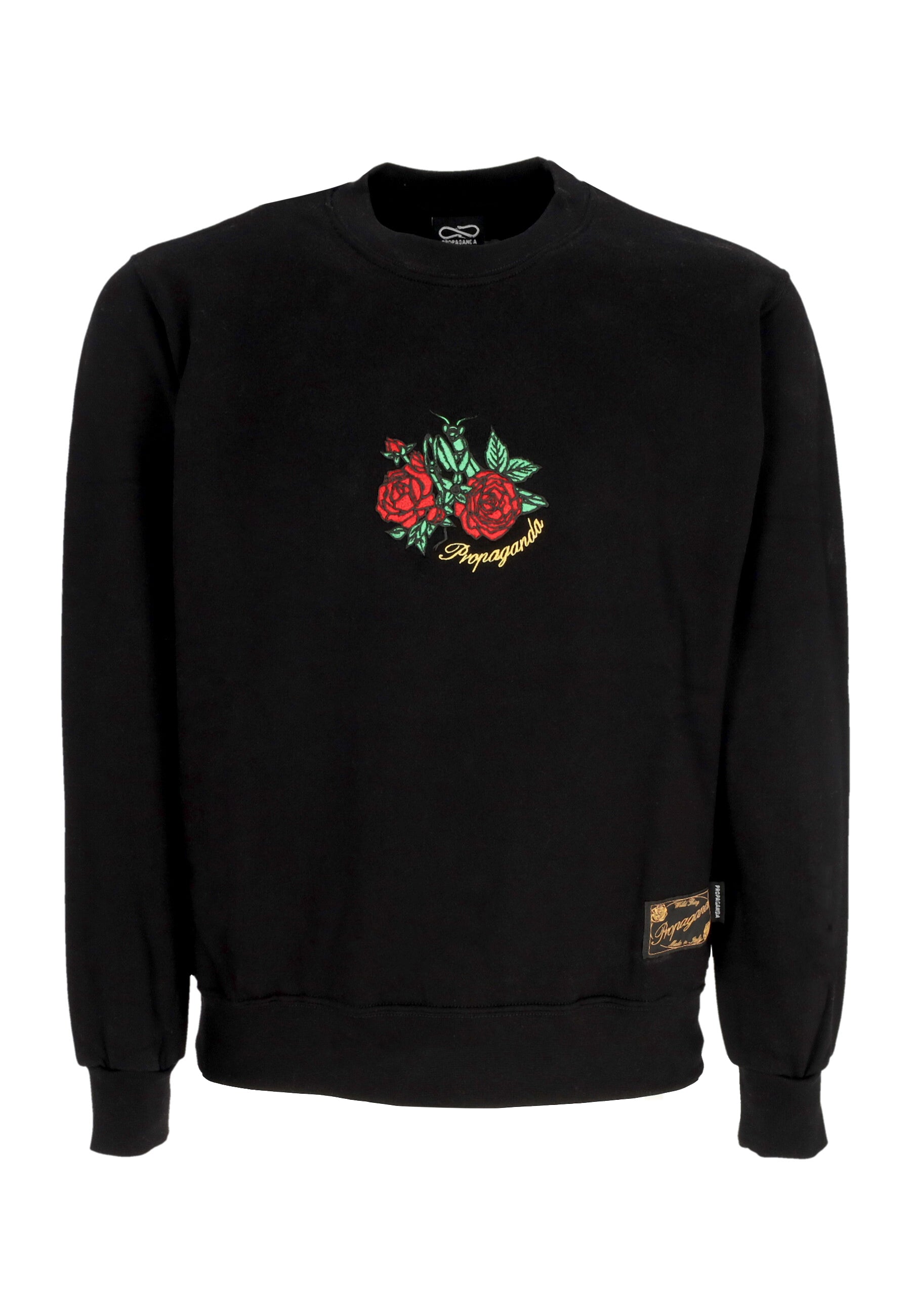 Felpa Girocollo Uomo Mantis Crewneck Black 24FWPRFE733