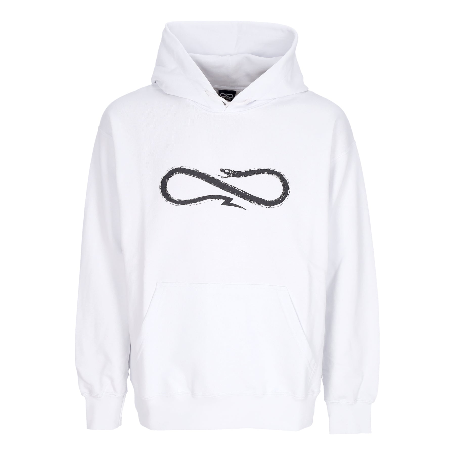 Felpa Leggera Cappuccio Uomo Logo Classic Hoodie White 24SSPRFE234