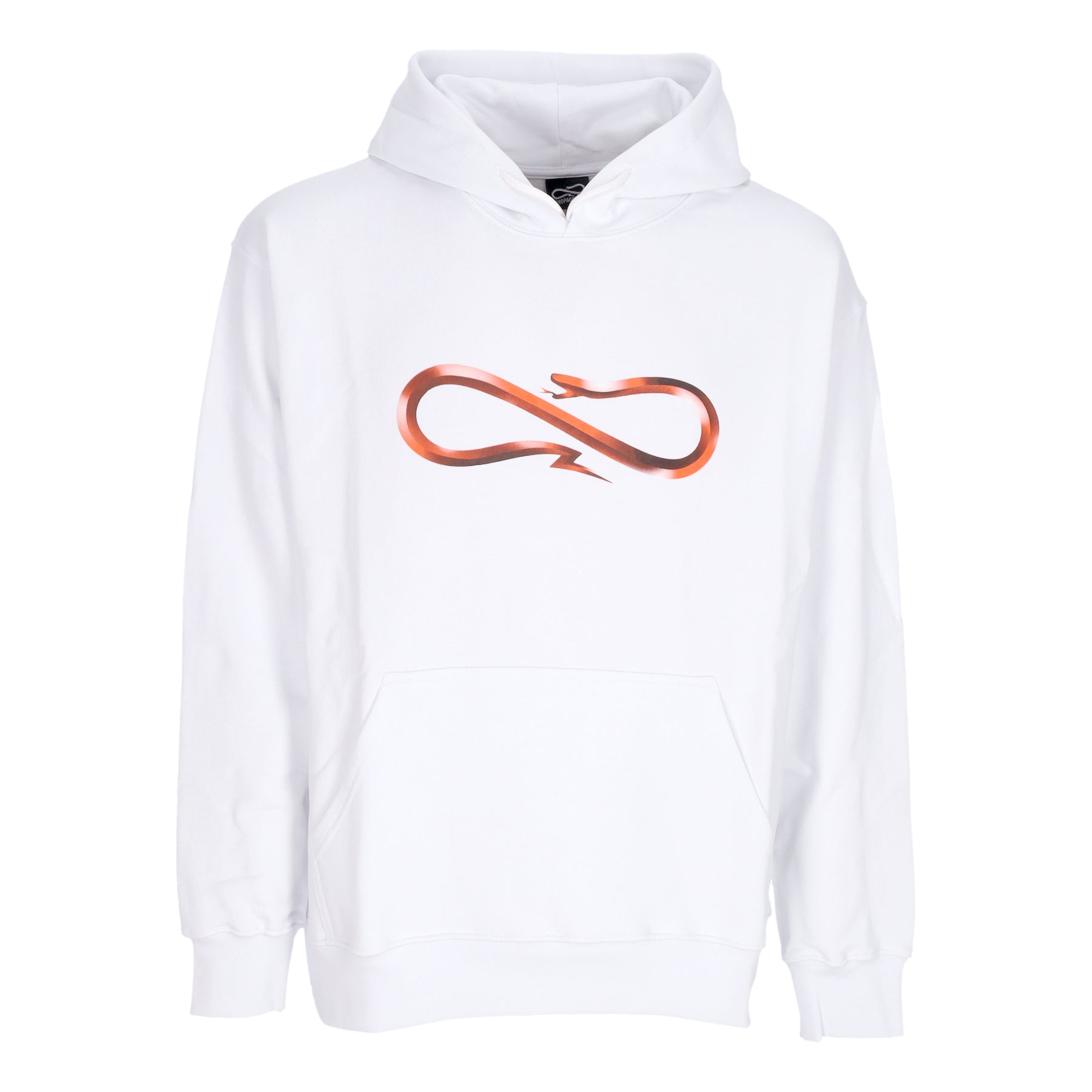 Felpa Leggera Cappuccio Uomo Logo Steel Hoodie White 24SSPRFE255