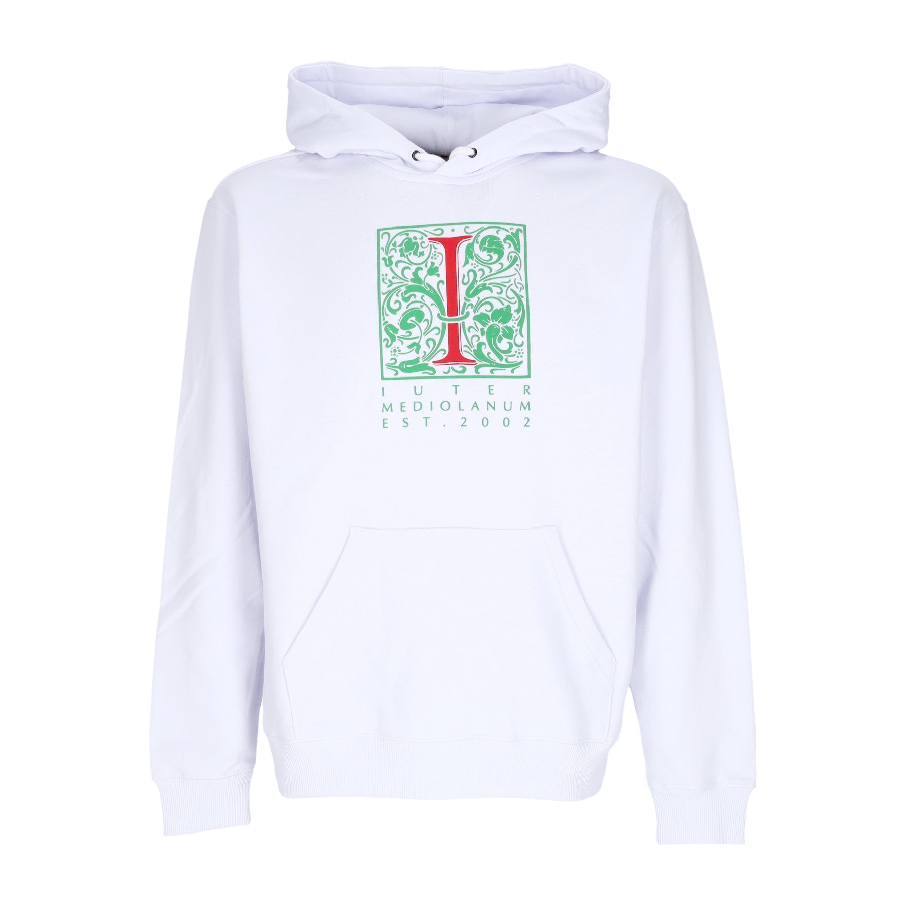 Felpa Leggera Cappuccio Uomo Mediolanum Hoodie White 24SISH31