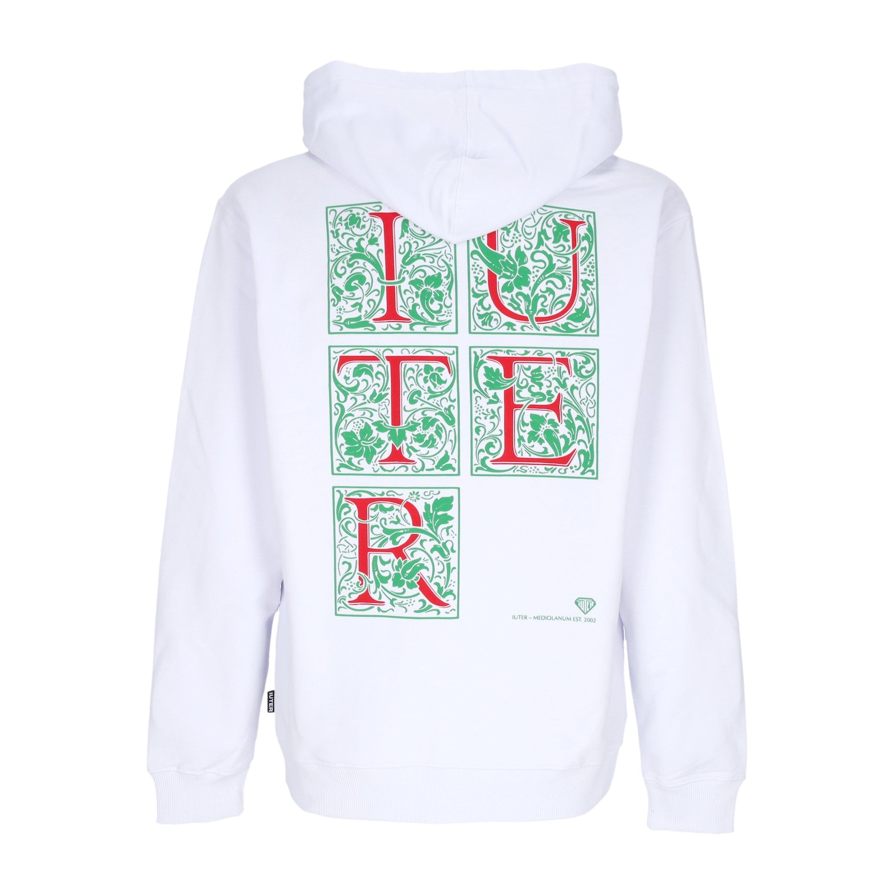 Felpa Leggera Cappuccio Uomo Mediolanum Hoodie White 24SISH31