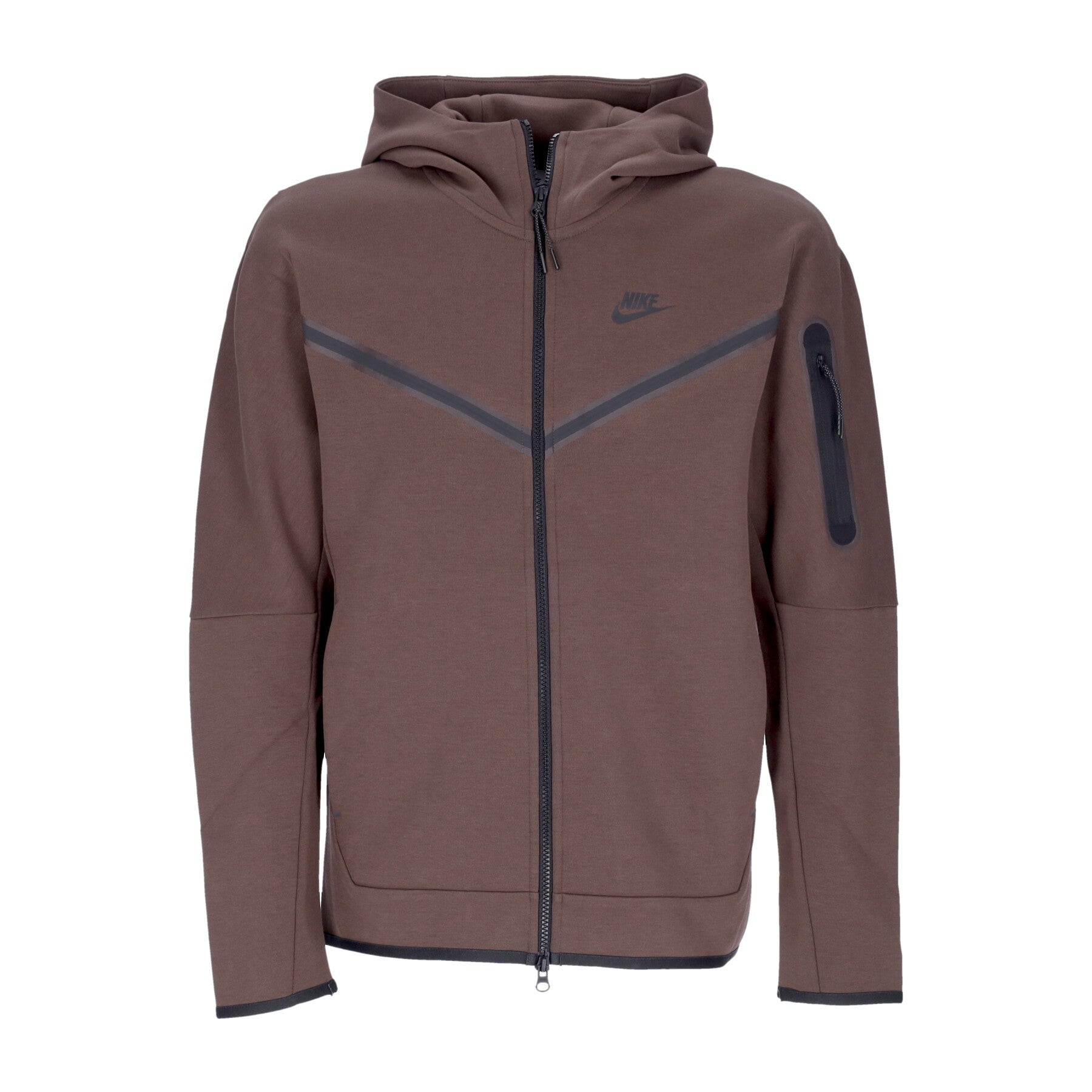 Felpa Leggera Cappuccio Zip Uomo Sportswear Tech Fleece Full-zip Hoodie Baroque Brown/baroque Brown/black DV0537