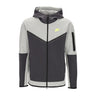 Felpa Leggera Cappuccio Zip Uomo Sportswear Tech Fleece Full-zip Hoodie Dk Grey Heather/anthracite/volt DV0537