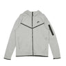 Felpa Leggera Cappuccio Zip Uomo Sportswear Tech Fleece Hoodie Dk Grey Heather/black CU4489