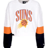 Felpa Leggera Girocollo Donna W Nba Colour Block Crewneck Phosun White/orange Popsicle 60435327