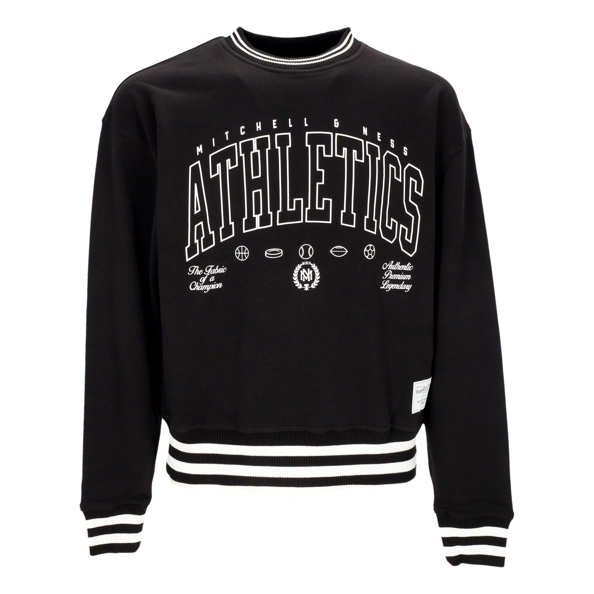 Felpa Leggera Girocollo Uomo Classics Heavyweight Crewneck Black FCPO6547-MNNYYPPPBLCK