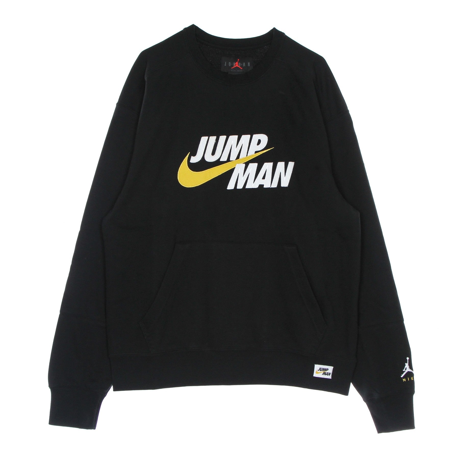 Felpa Leggera Girocollo Uomo Jumpman Fleece Crew Black DA7194