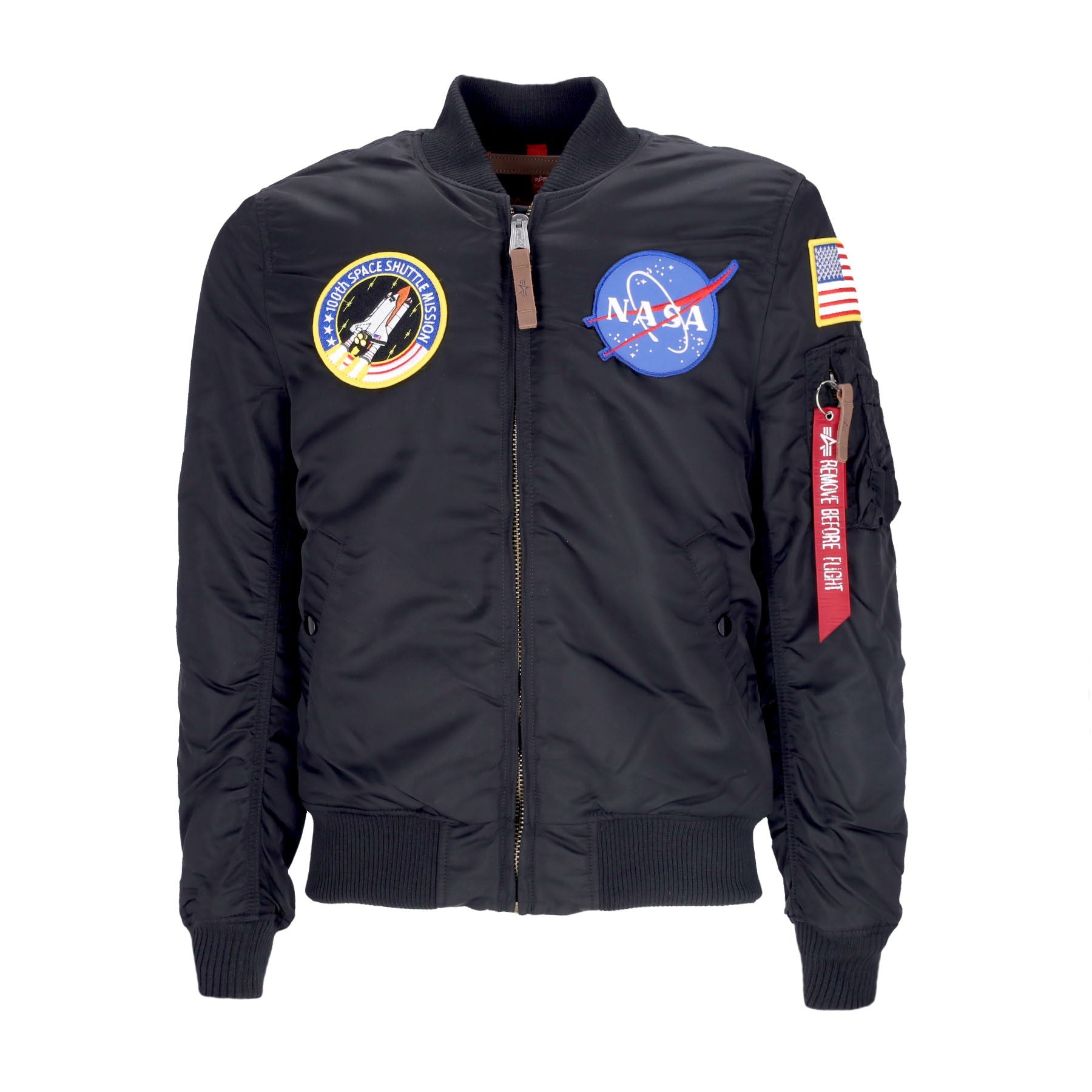 Giubbotto Bomber Uomo Ma-1 Vf Nasa Black 166107