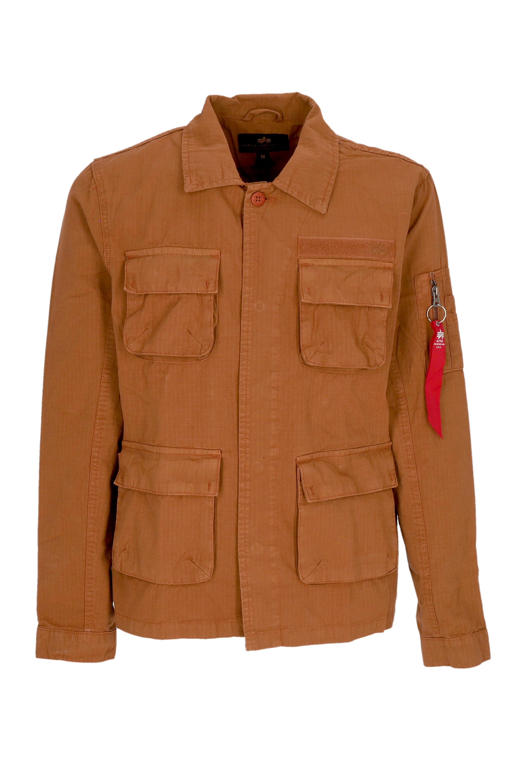 Giubbotto Uomo Ripstop Cargo Overshirt Hazel Brown 136123