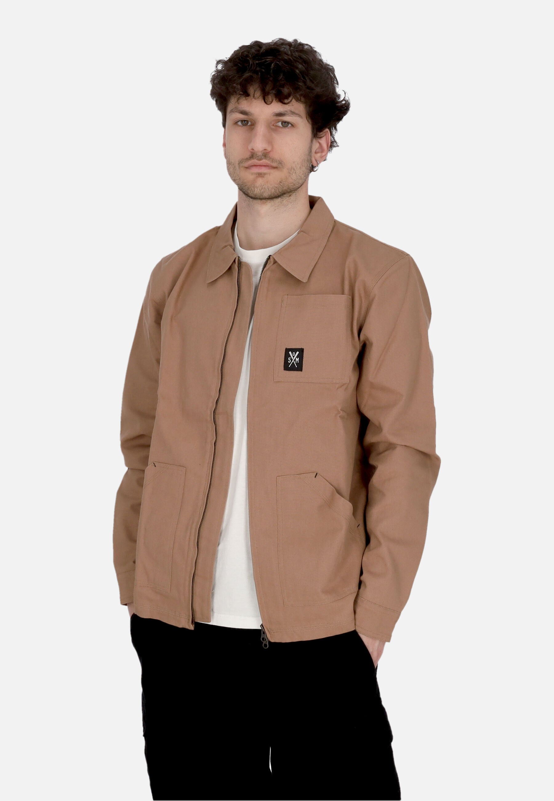 Giubbotto Uomo Worker Jacket Brown GBSOM4104