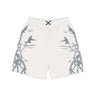 Pantalone Tuta Leggero Uomo Lateral Lightning Print Shorts White/grey PH00568