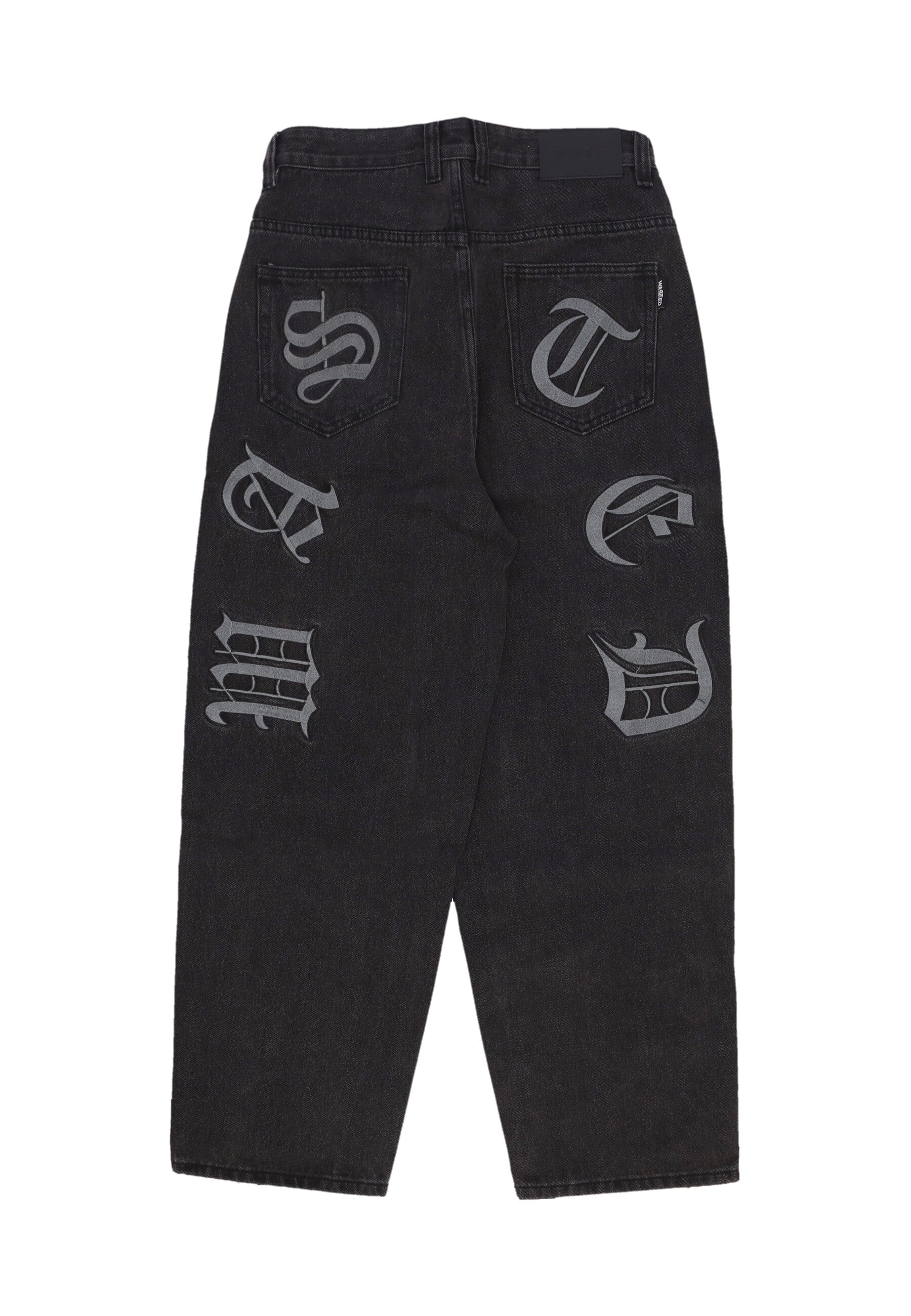 Jeans Uomo Kingdom Curve Casper Pants Faded Black E80WASKIC