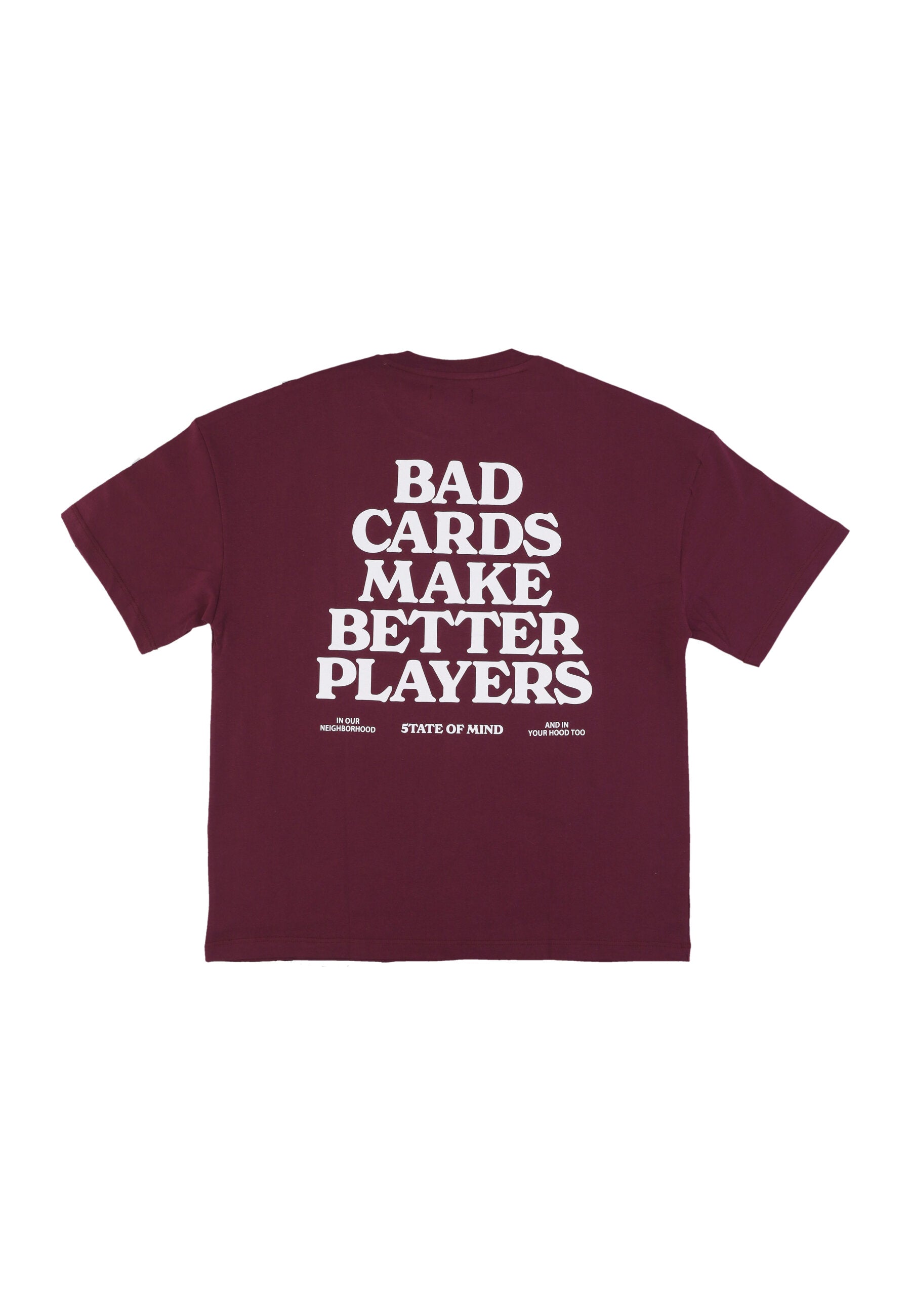 Maglietta Uomo Bad Card Tee Plum TSSOM4135