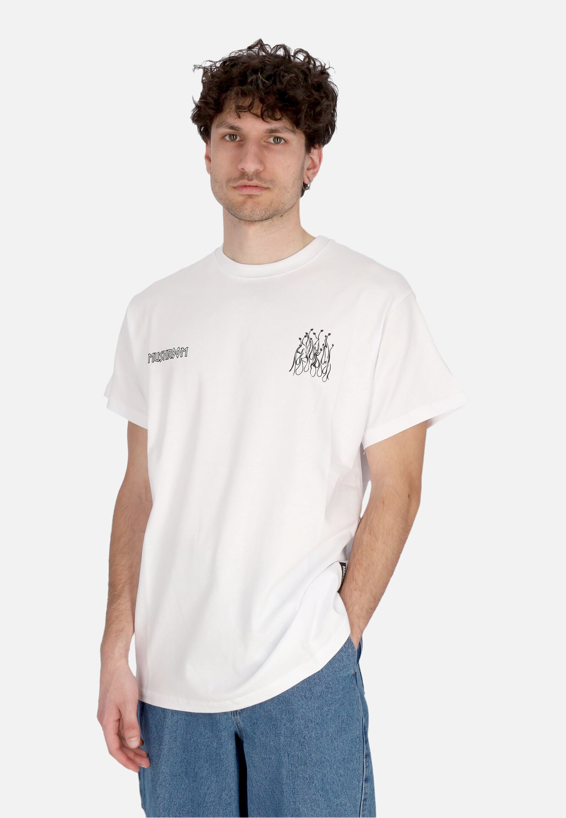 Maglietta Uomo Flame Tee White 24SSMU14003-02