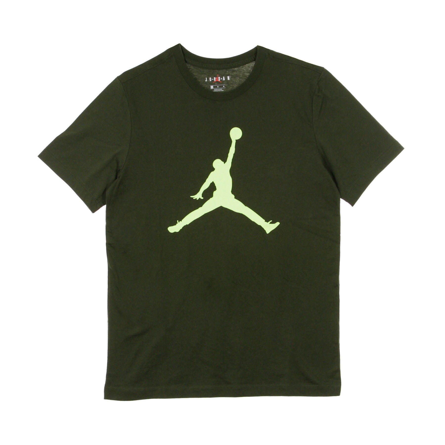 Maglietta Uomo Jumpman Crew Sequoia/ghost Green CJ0921