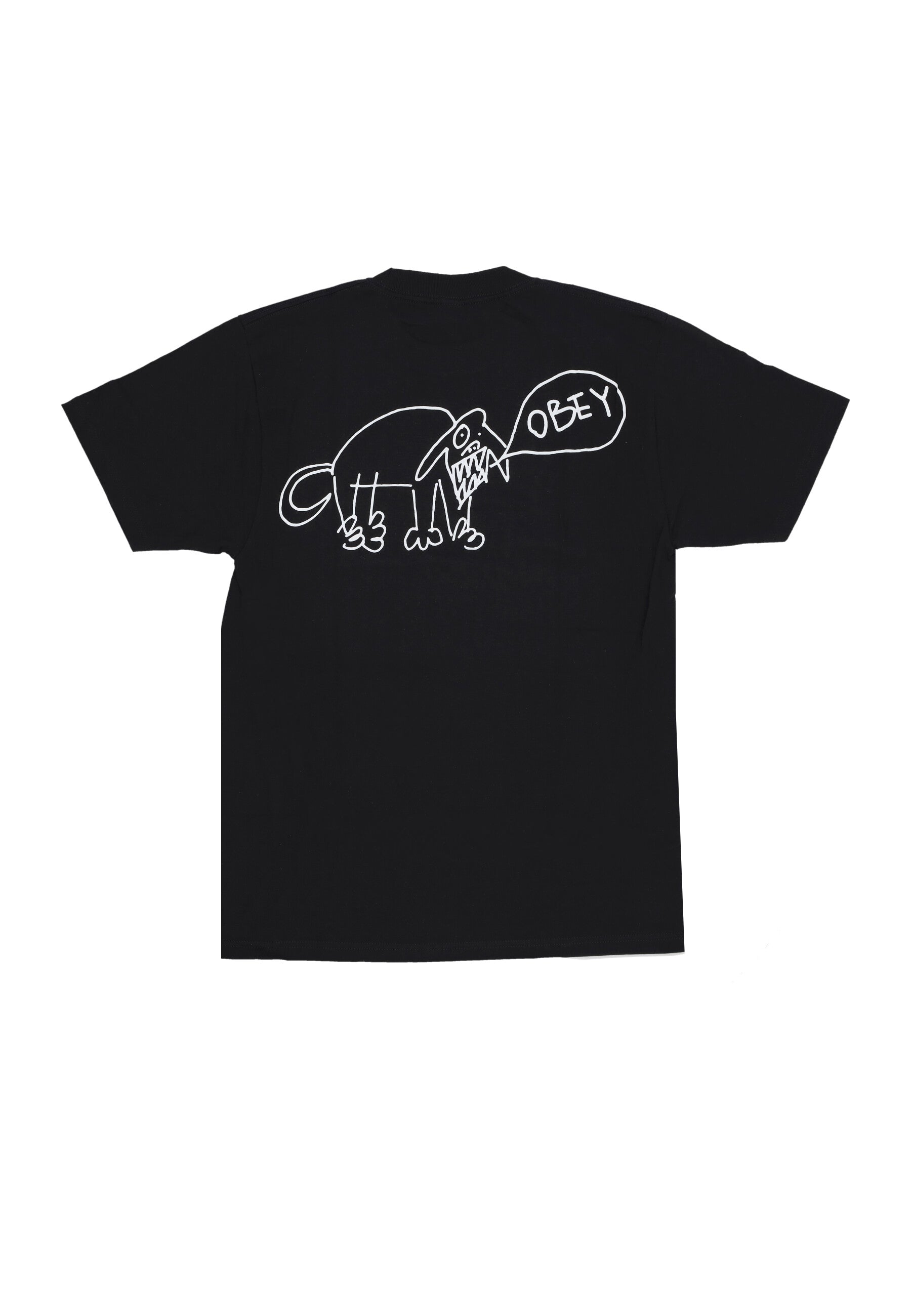 Maglietta Uomo Obey Angry Dog Tee Black 165263913