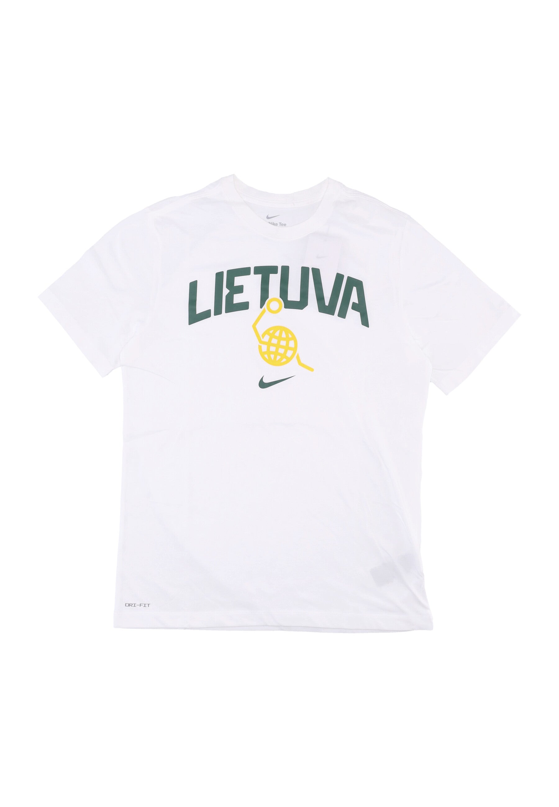 Maglietta Uomo Olympic 2024 Basketball Tee Team Lithuania White/white/tour Yellow/pine Green FQ3675-100