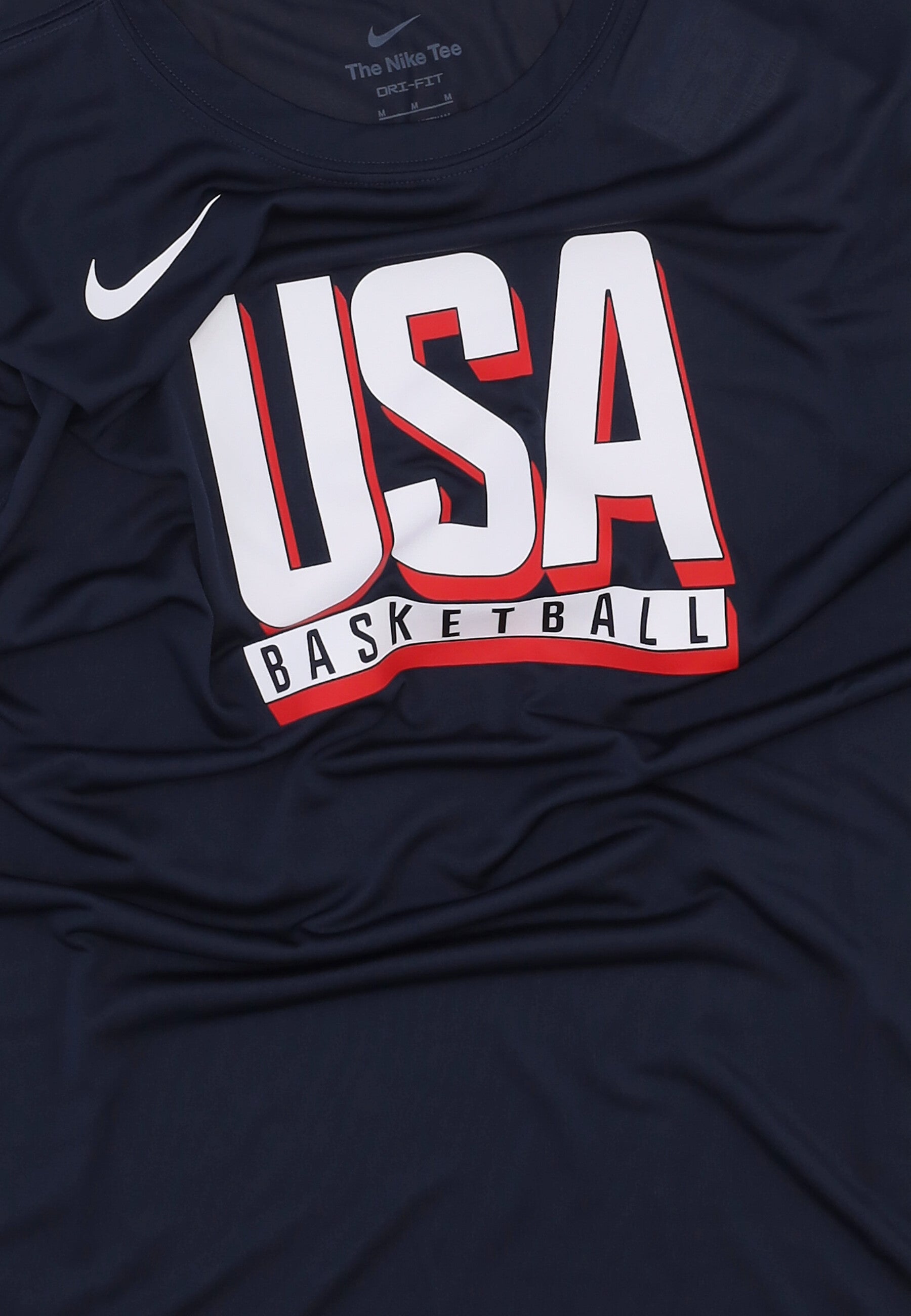 Maglietta Uomo Practice Basketball Tee Team Usa Obsidian/obsidian/white FQ3628-451