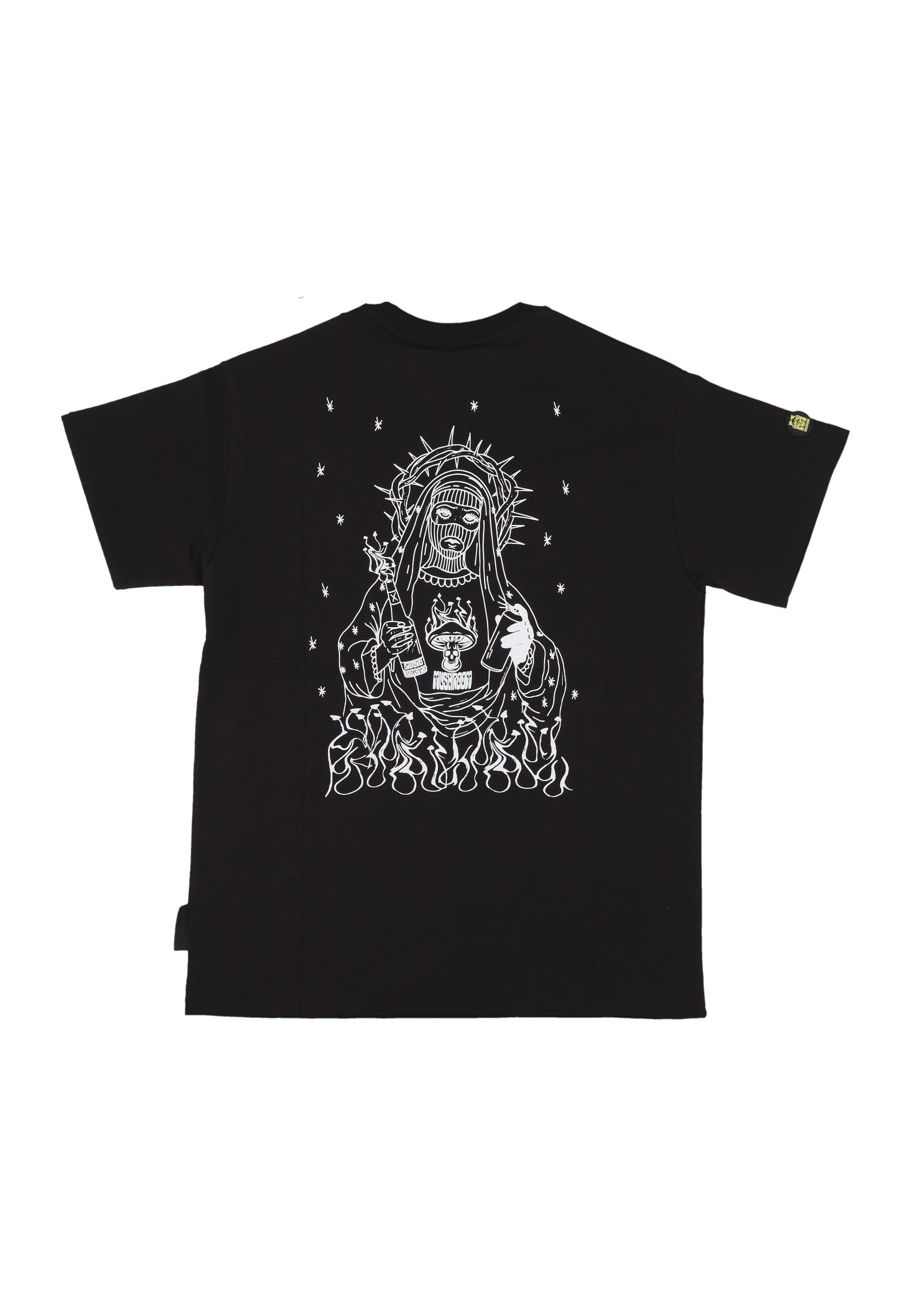 Maglietta Uomo Prayer Flame Tee Black 24SSMU14008-01