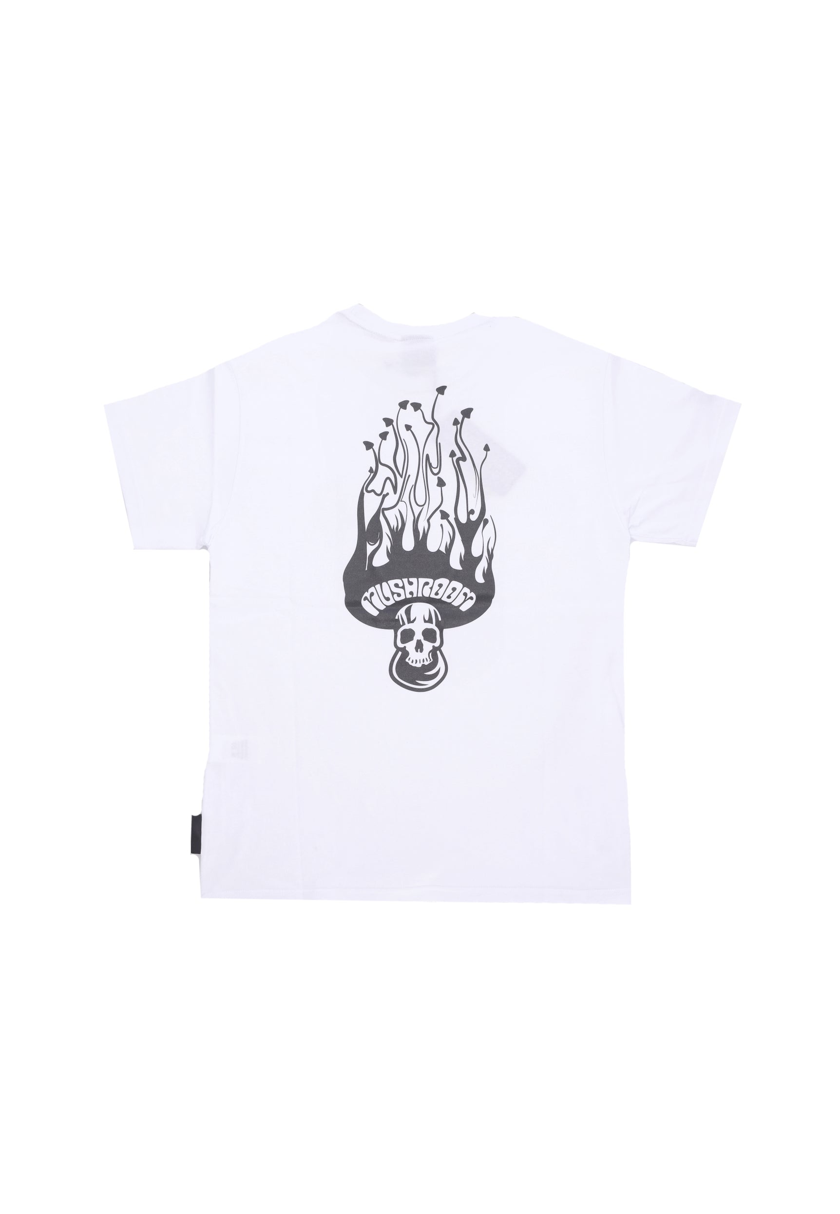 Maglietta Uomo Skull Flame Tee White 24SSMU14004-02