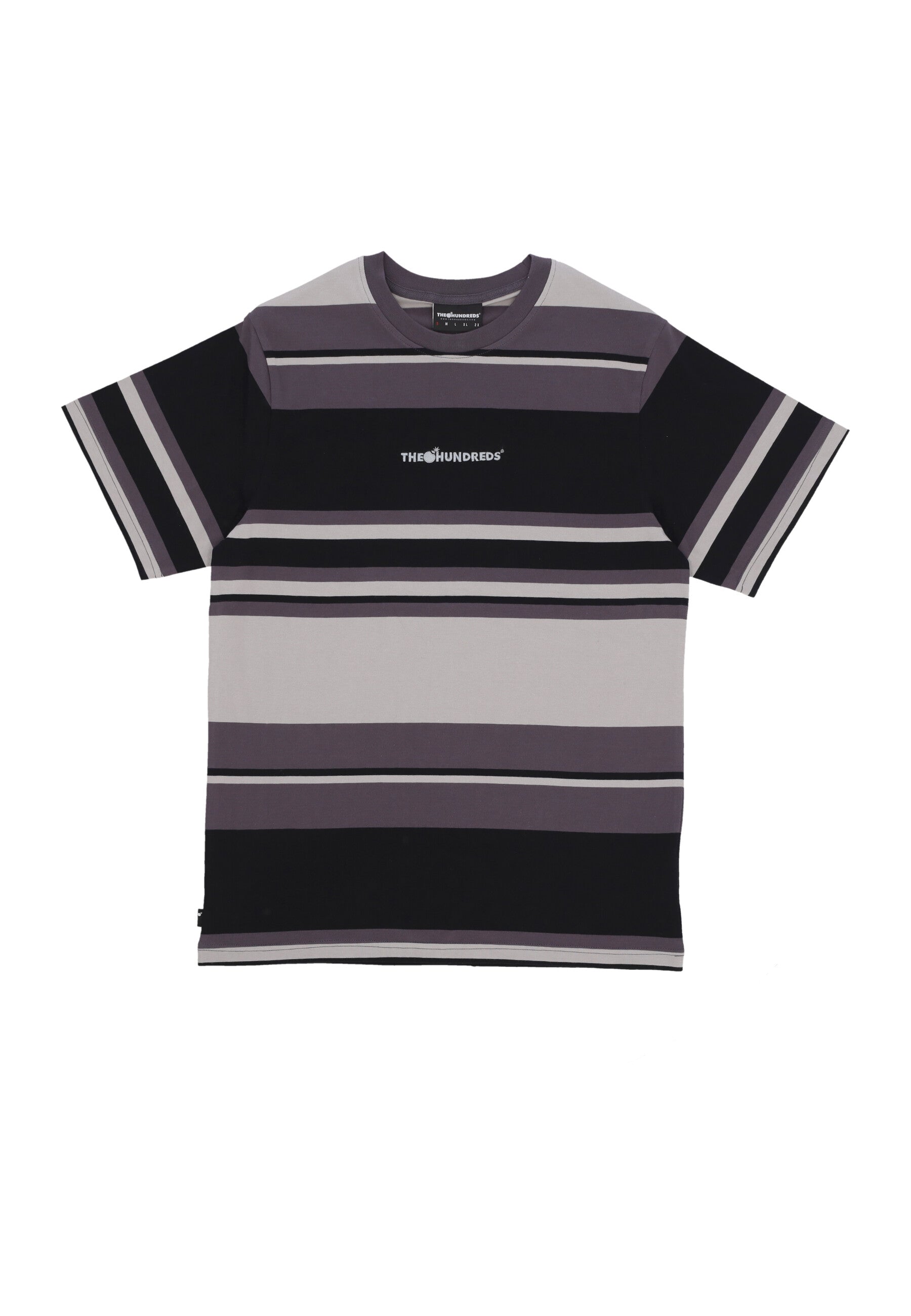 Maglietta Uomo Stone Stripe Tee Black T24F109002