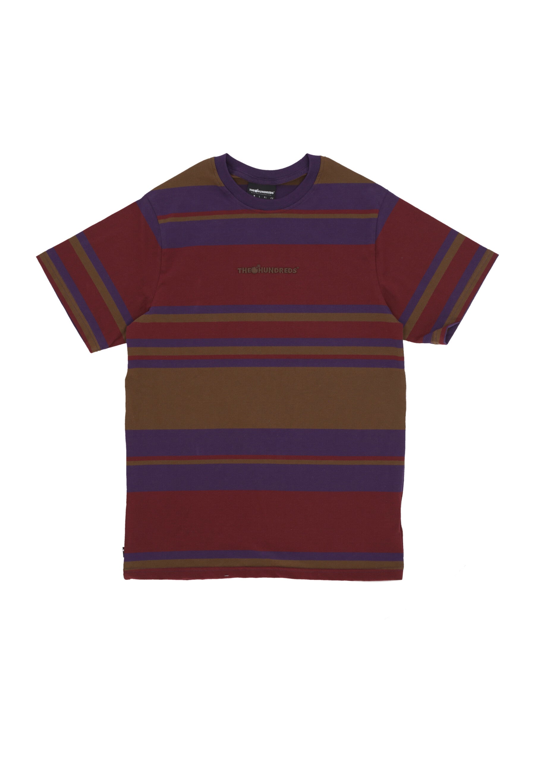 Maglietta Uomo Stone Stripe Tee Burgundy T24F109002