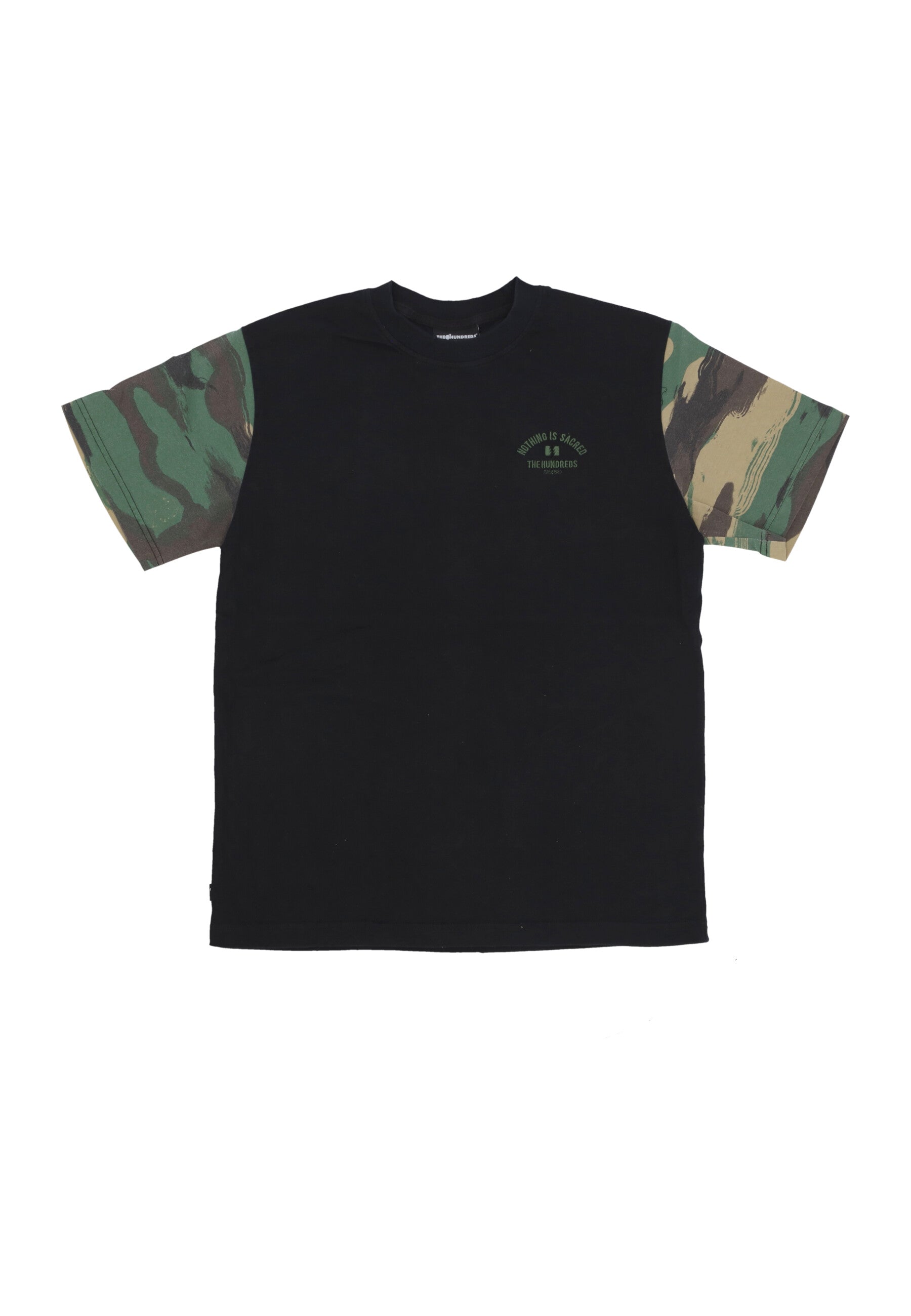 Maglietta Uomo Washed Camo Tee Black T24F109005