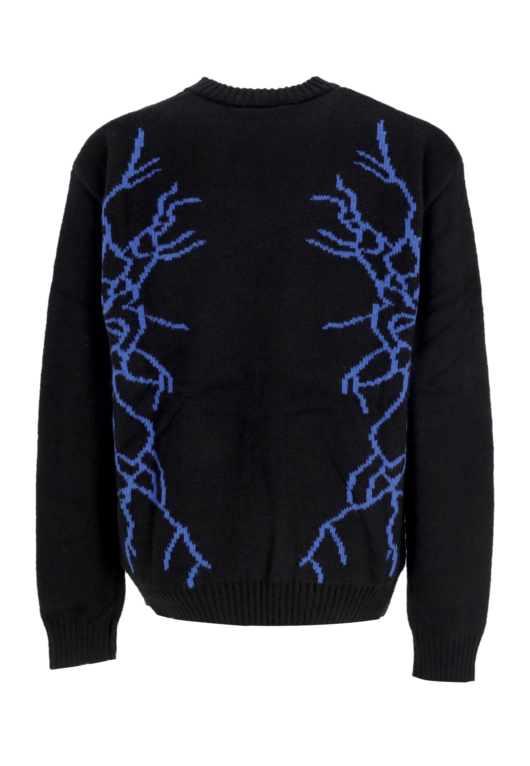 Maglione Uomo Lightning and Logo Jumper Black/blue PH00719