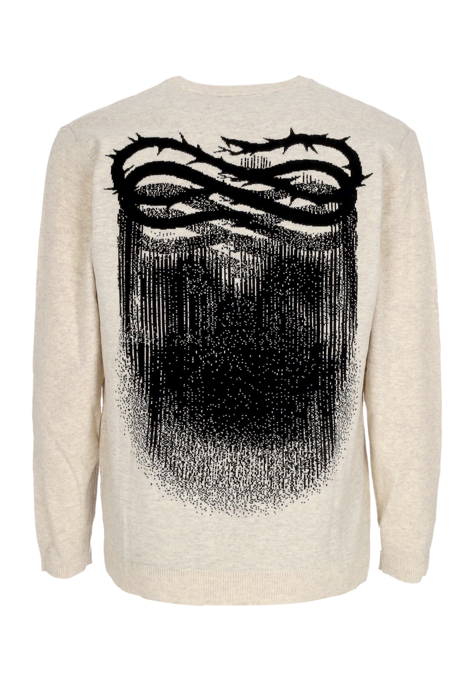 Maglione Uomo Ribs Crown Jacquard Sweater Bone 24FWPROU402