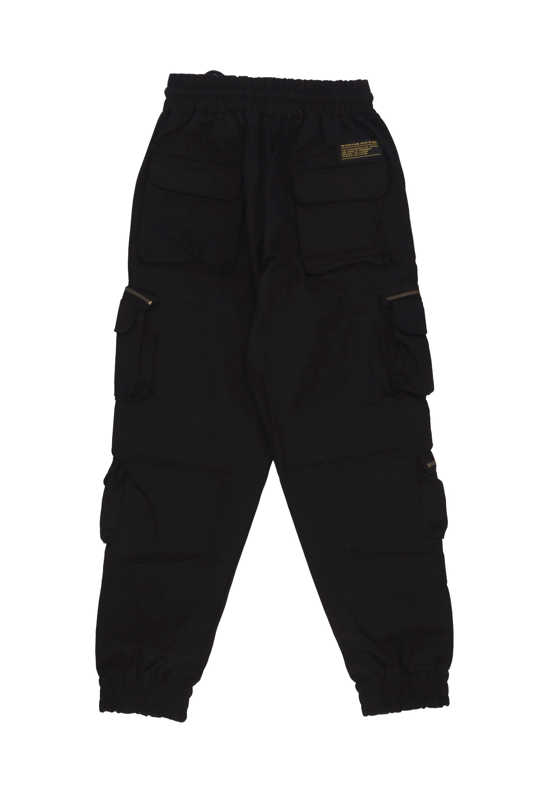 Pantalone Lungo Uomo Cargo Joggers Black PTSOM4109