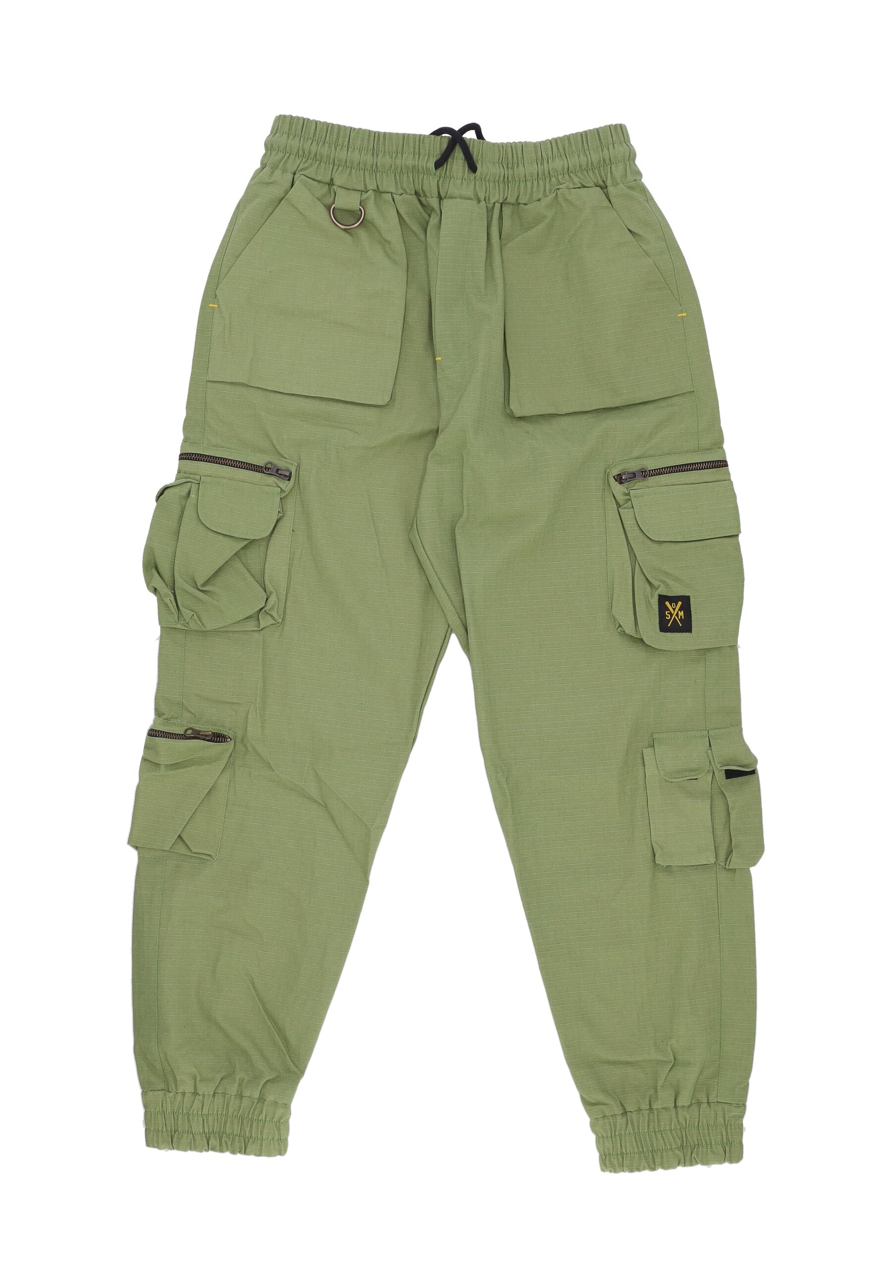 Pantalone Lungo Uomo Cargo Joggers Military Green PTSOM4109