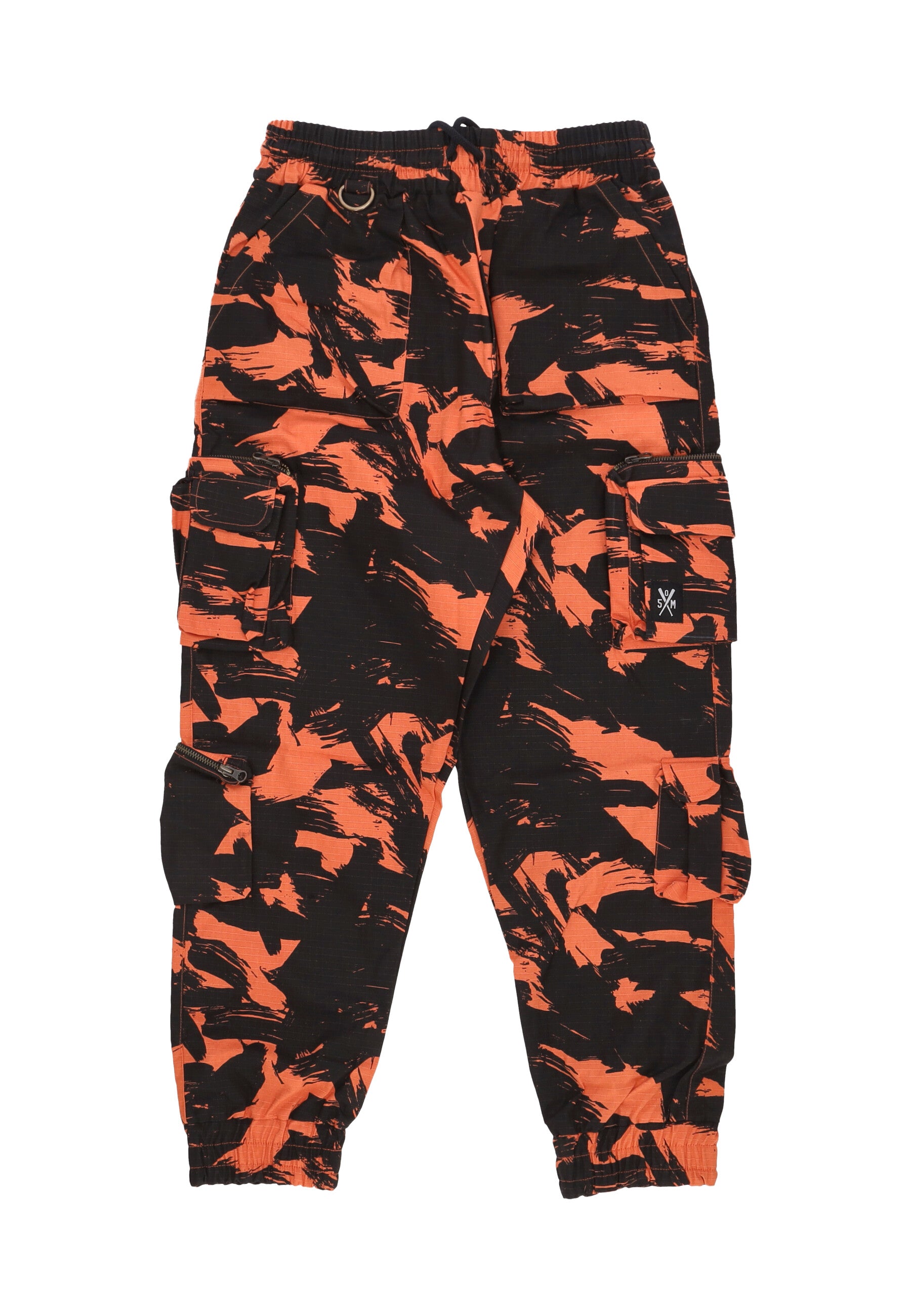 Pantalone Lungo Uomo Cargo Joggers Orange/camo PTSOM4109