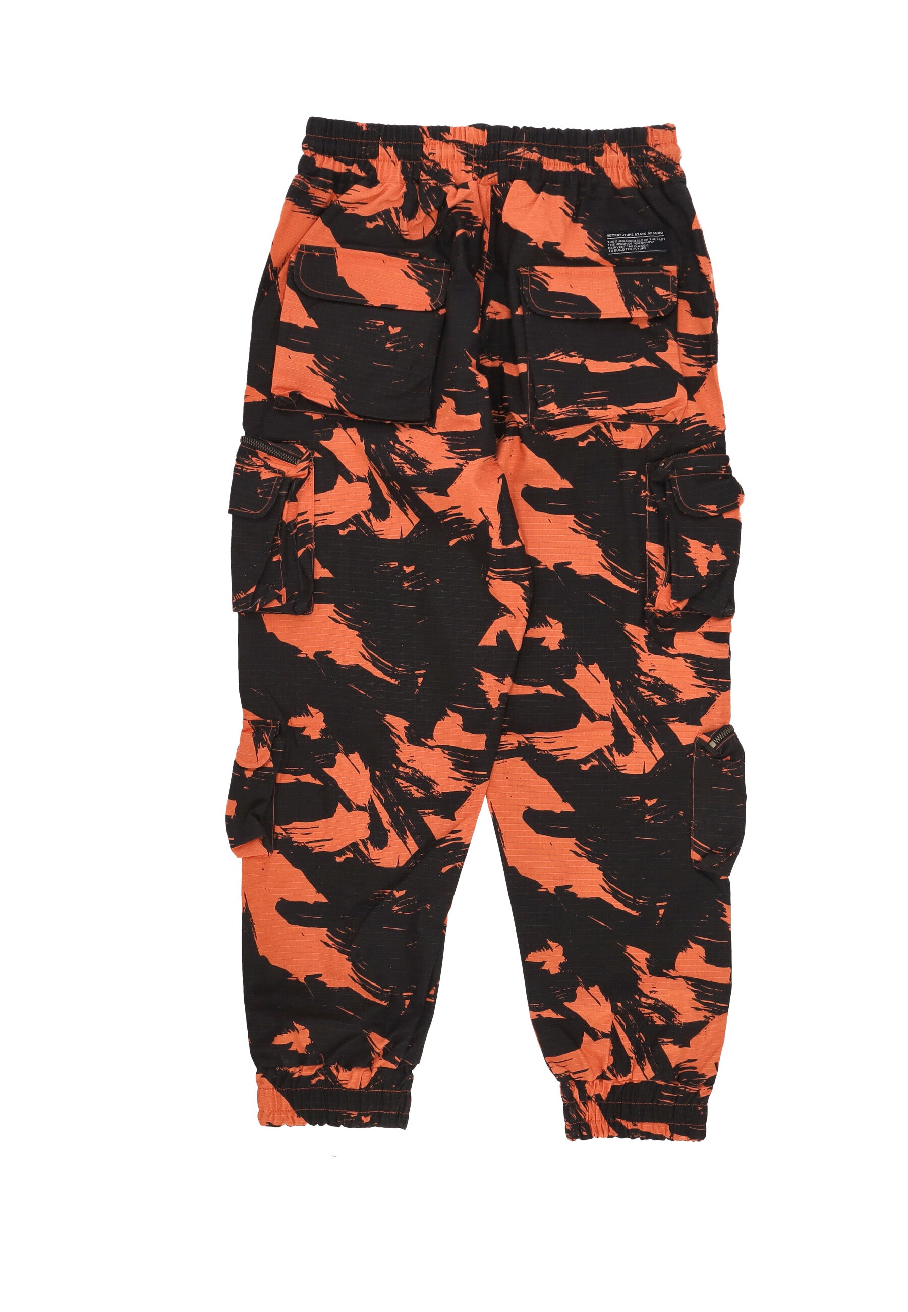 Pantalone Lungo Uomo Cargo Joggers Orange/camo PTSOM4109