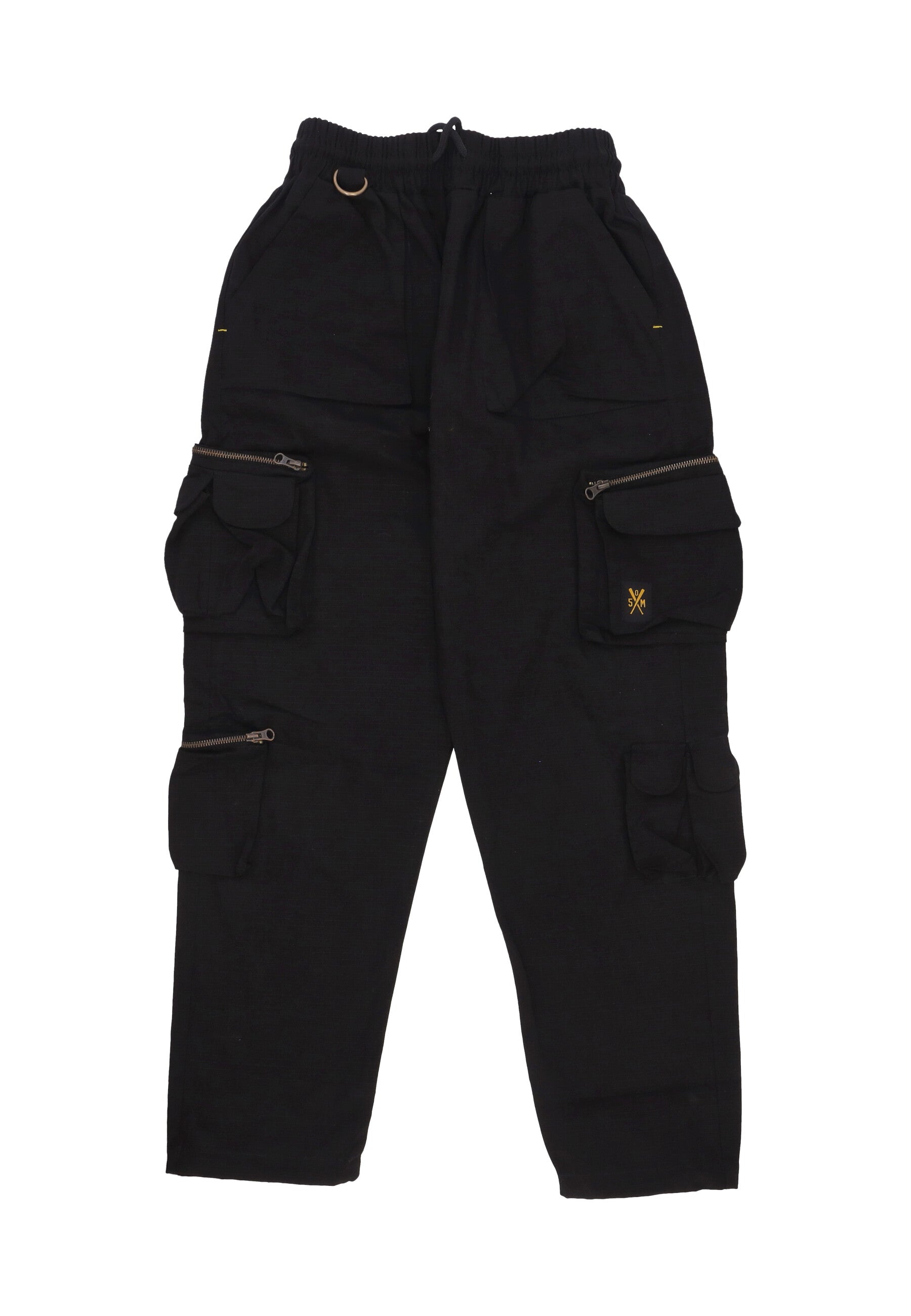 Pantalone Lungo Uomo Cargo Pants Black PTSOM4104