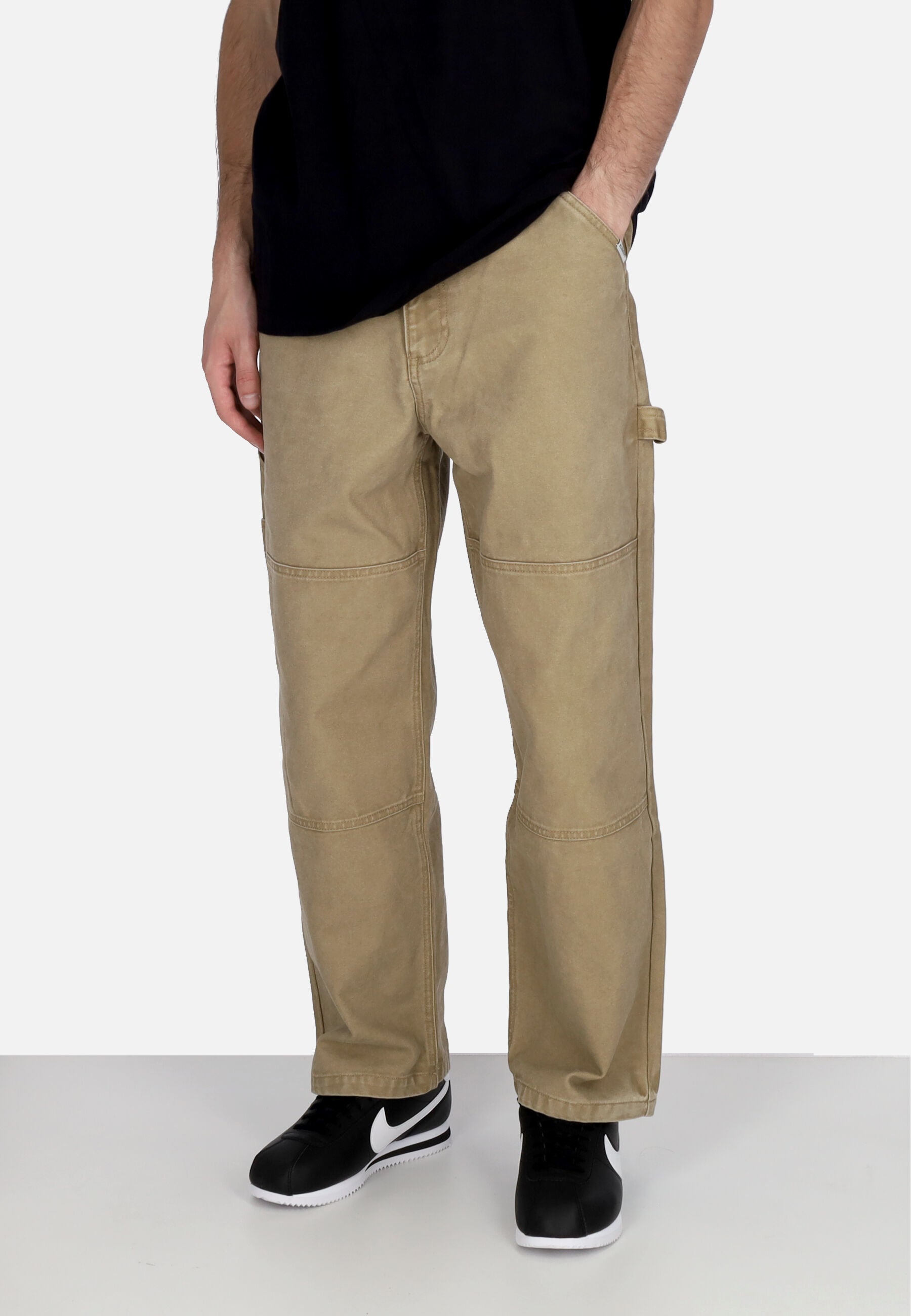 Pantalone Lungo Uomo Carpenter Canvas Pant Khaki ELYNP00146