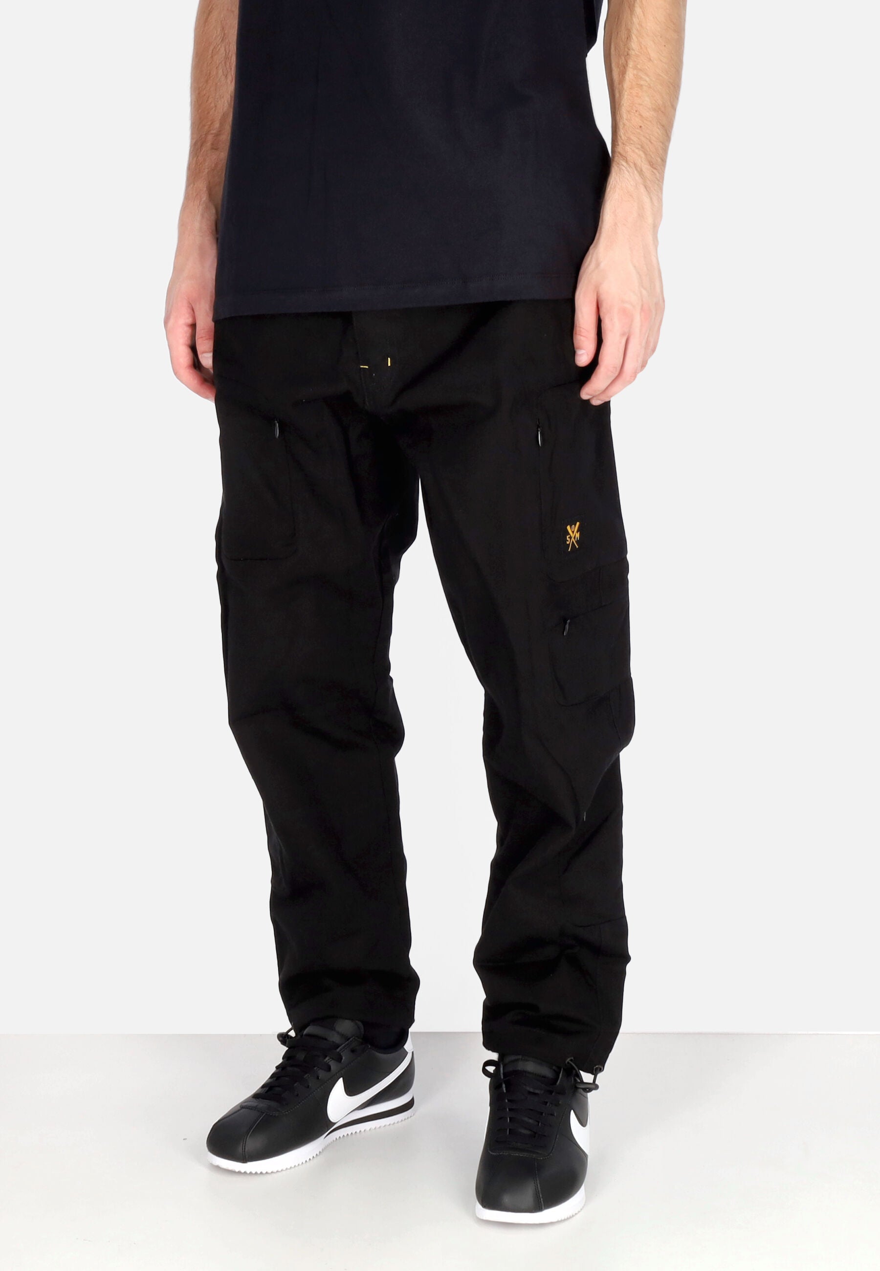 Pantalone Lungo Uomo Hidden Cargo Pants Black PTSOM4102