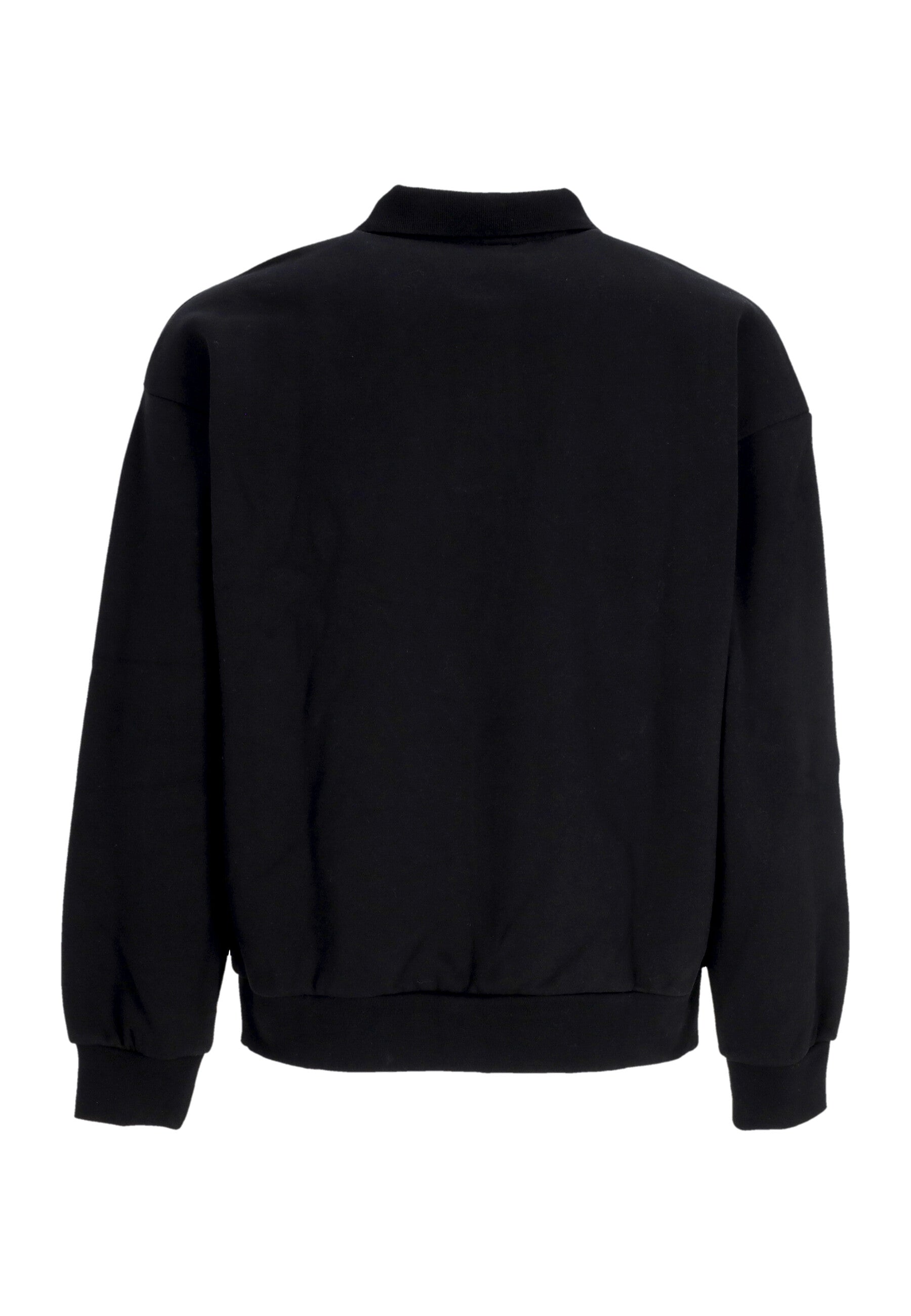 Polo Manica Lunga Uomo Lowercase Fleece Polo Black 111620096