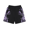 Pantalone Tuta Leggero Uomo Lateral Lightning Print Shorts Black/purple PH00566