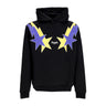 Felpa Leggera Cappuccio Uomo Starry Lightning Hoodie Black/yellow/purple PH00622