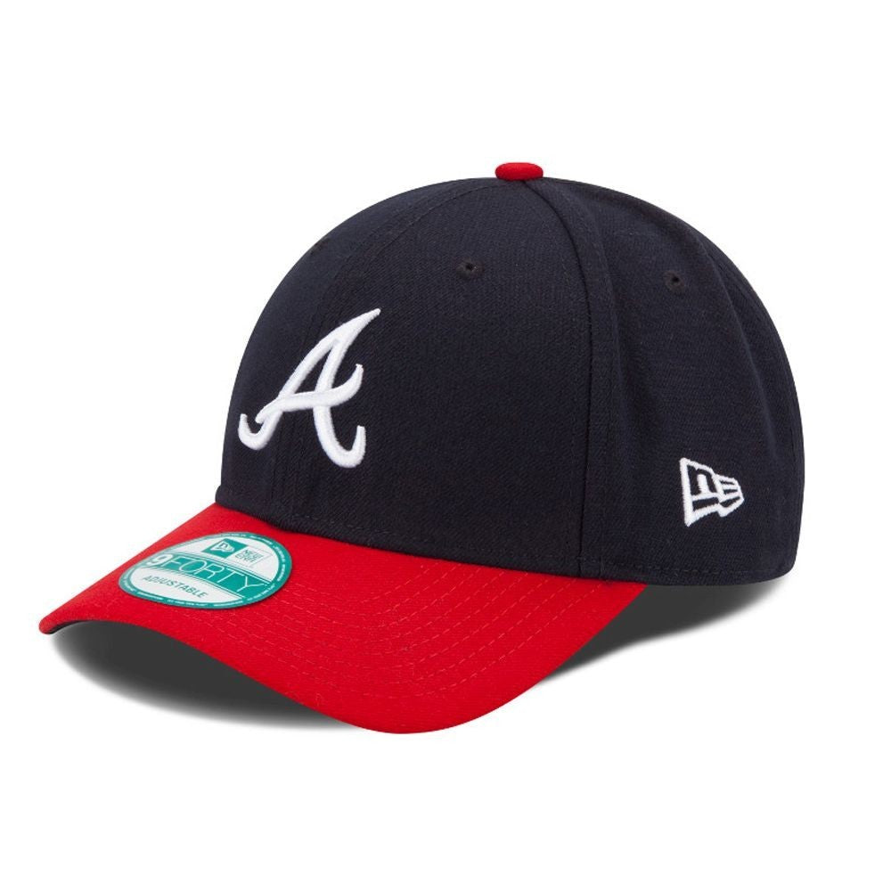 Cappellino Visiera Curva Uomo Mlb The League Atlbra Game Blu/rosso 10047507