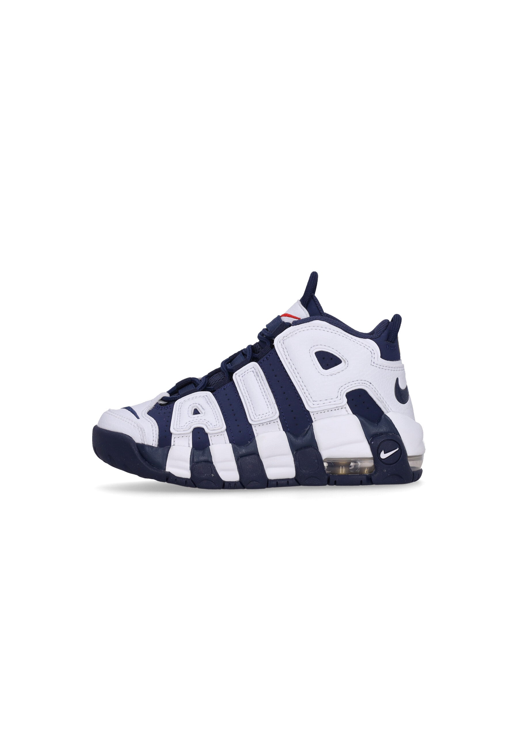 Scarpa Alta Bambino Air More Uptempo (ps) White/midnight Navy/metallic Gold FV5372-100